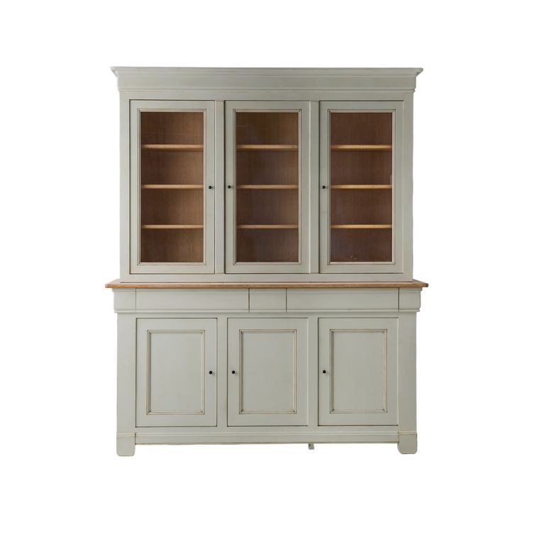 Buffet vaisselier bois massif 6 portes 3 tiroirs Embellie Buffet vaisselier bois massif 6 portes 3 tiroirs Embellie