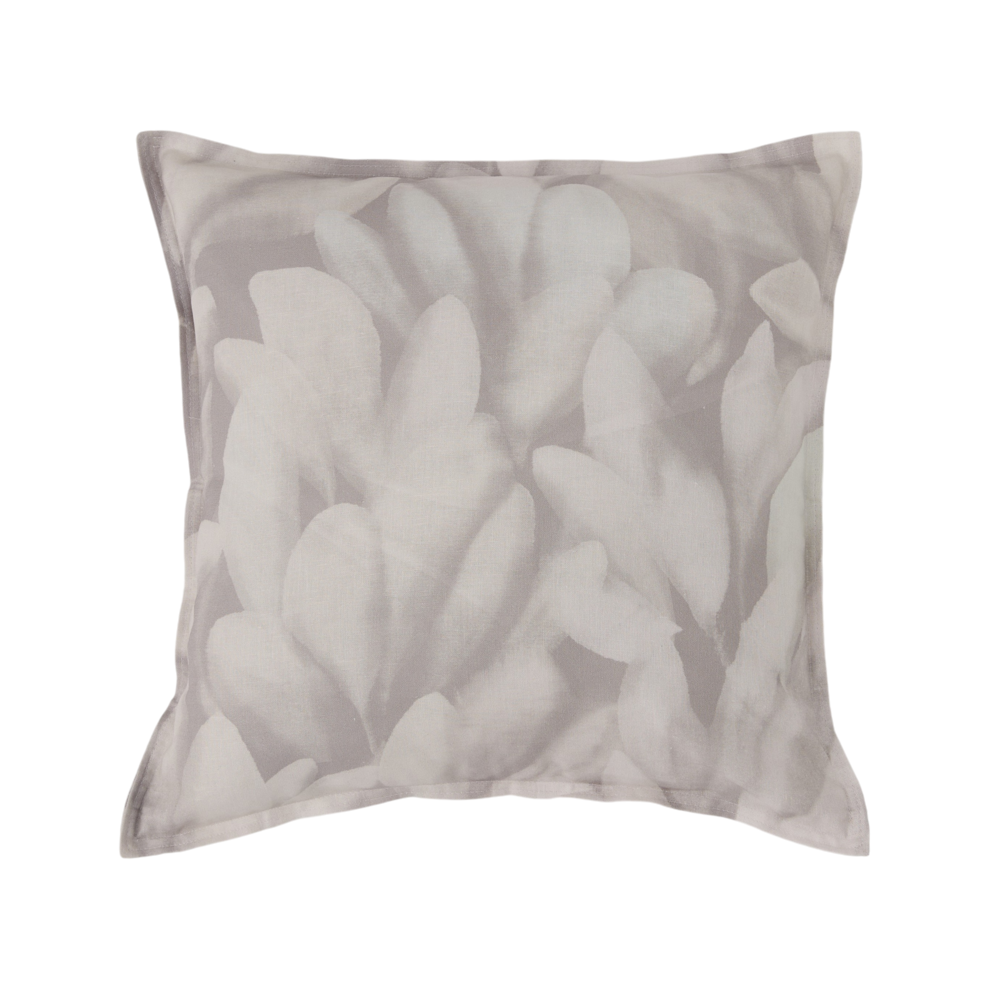 Coussin coton lin Plantain