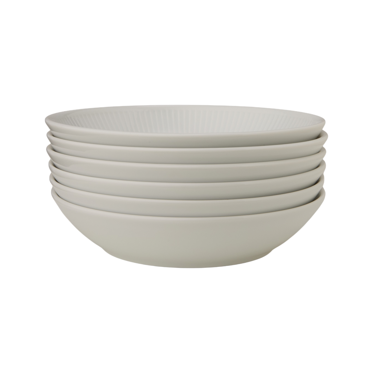 Lot de 6 Assiettes creuses Plissé Lot de 6 Assiettes creuses Plissé
