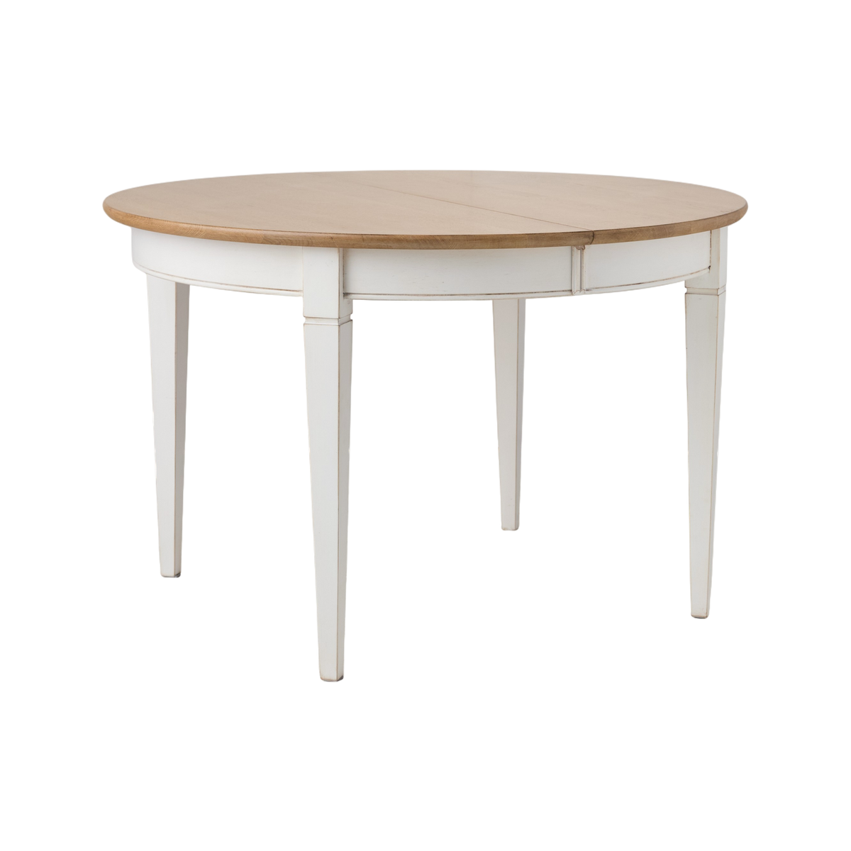 Table à manger ronde extensible bois massif 4 à 8 personnes Embellie Table à manger ronde extensible bois massif 4 à 8 personnes Embellie