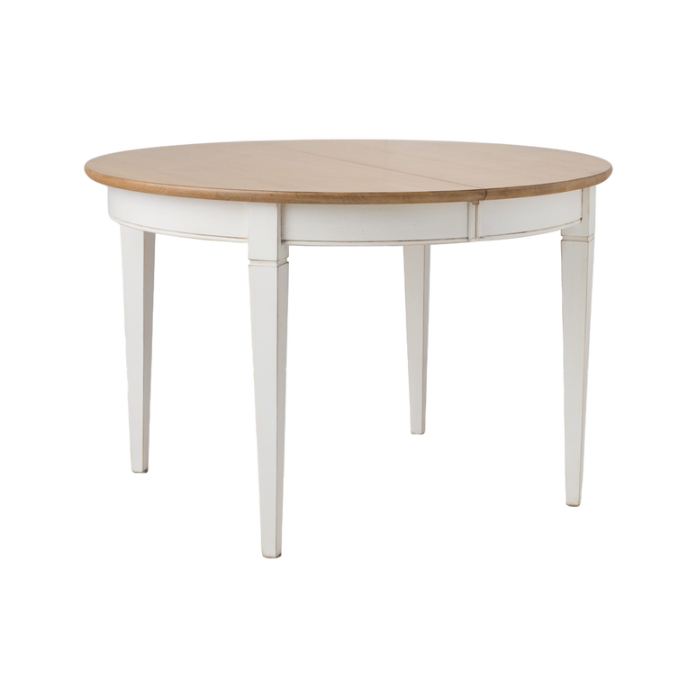 Table à manger ronde extensible bois massif 4 à 8 personnes Embellie Table à manger ronde extensible bois massif 4 à 8 personnes Embellie