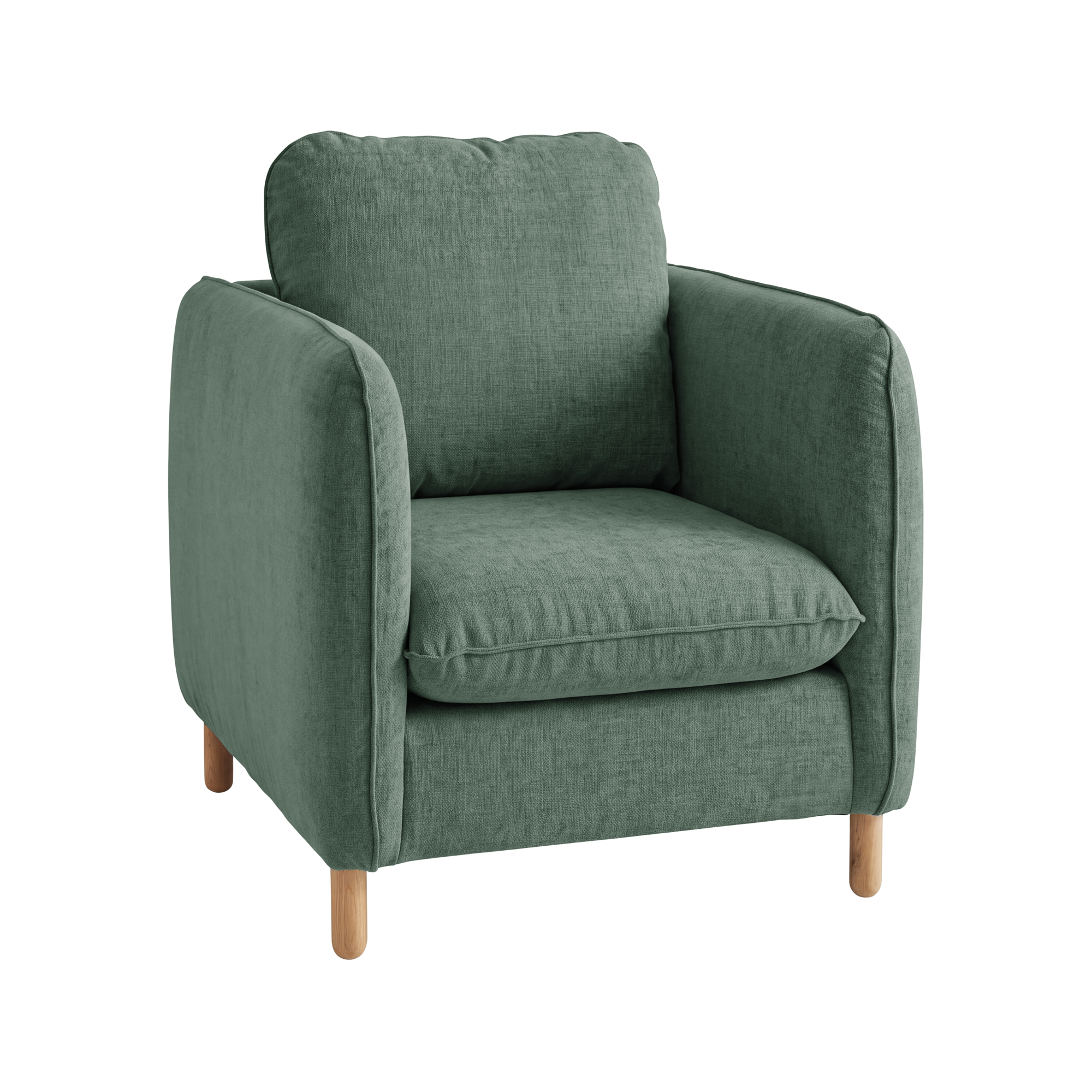 Fauteuil tissu chenillé Portimo