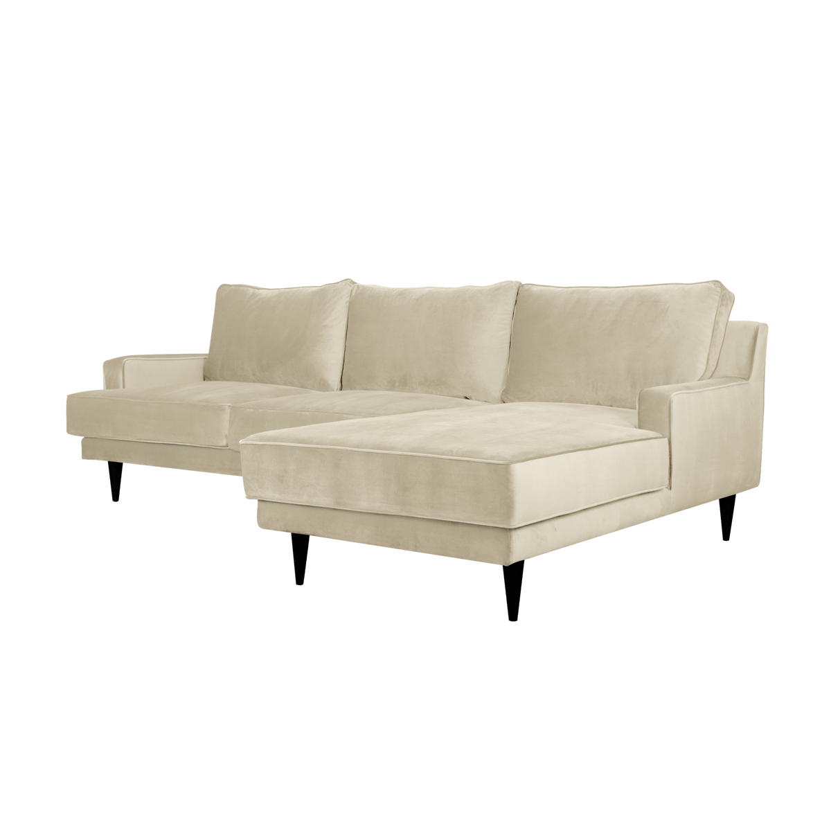 Canapé d'angle tissu velours Oscar Canapé d'angle tissu velours Oscar