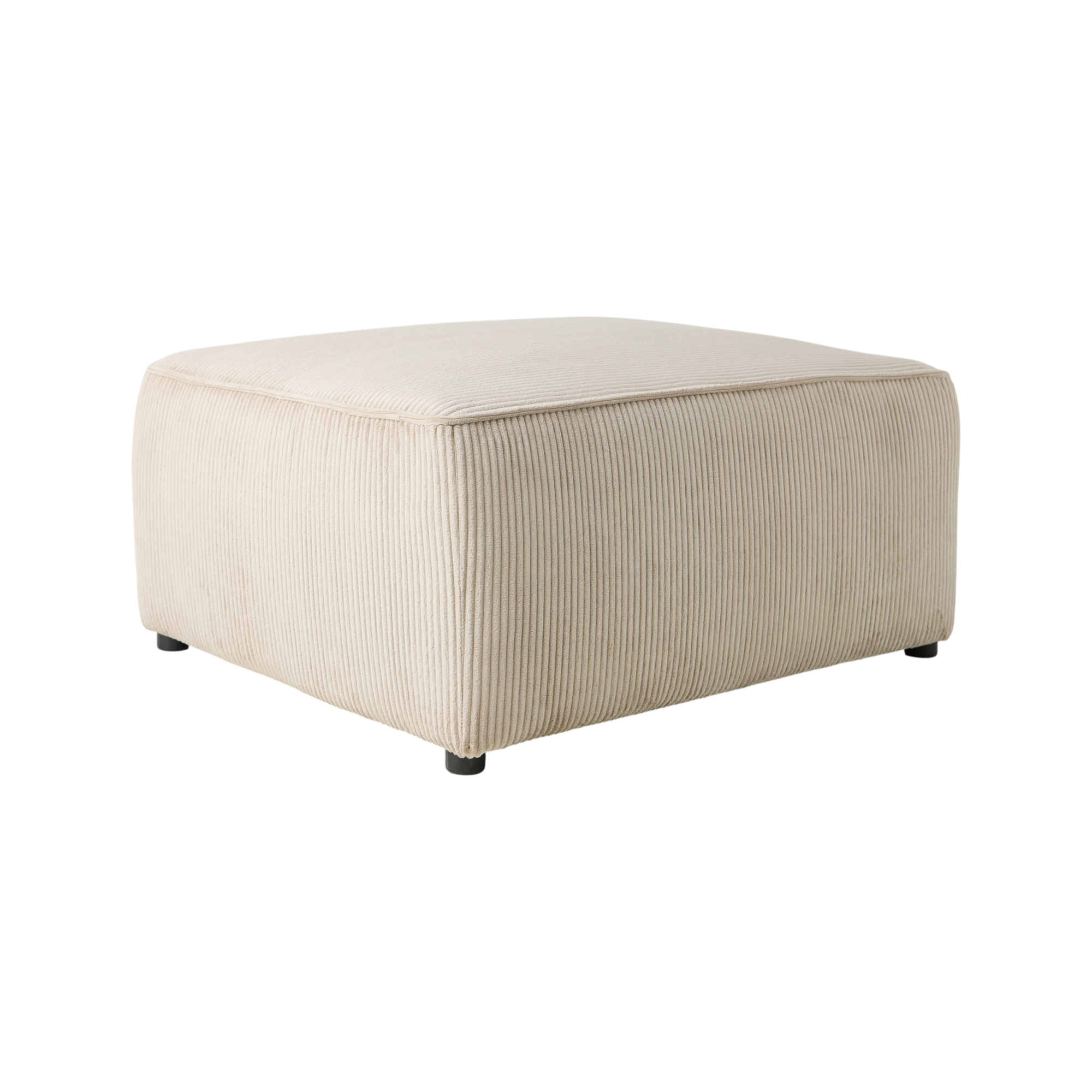 Grand pouf velours côtelé Otto