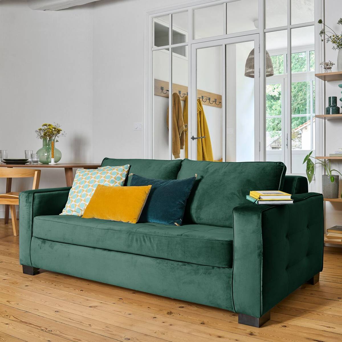 Canapé convertible velours Octave Canapé convertible velours Octave