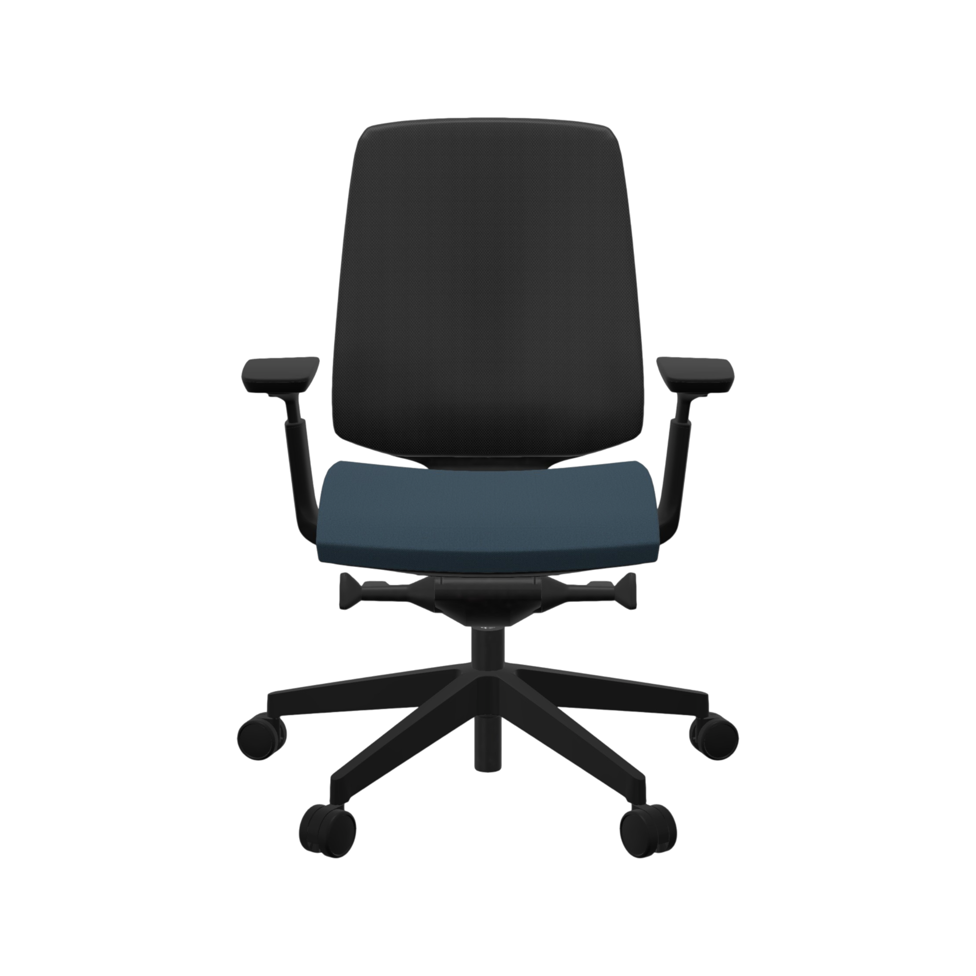 Fauteuil de bureau base noire et dossier résille Light Up 250SL - Image 1