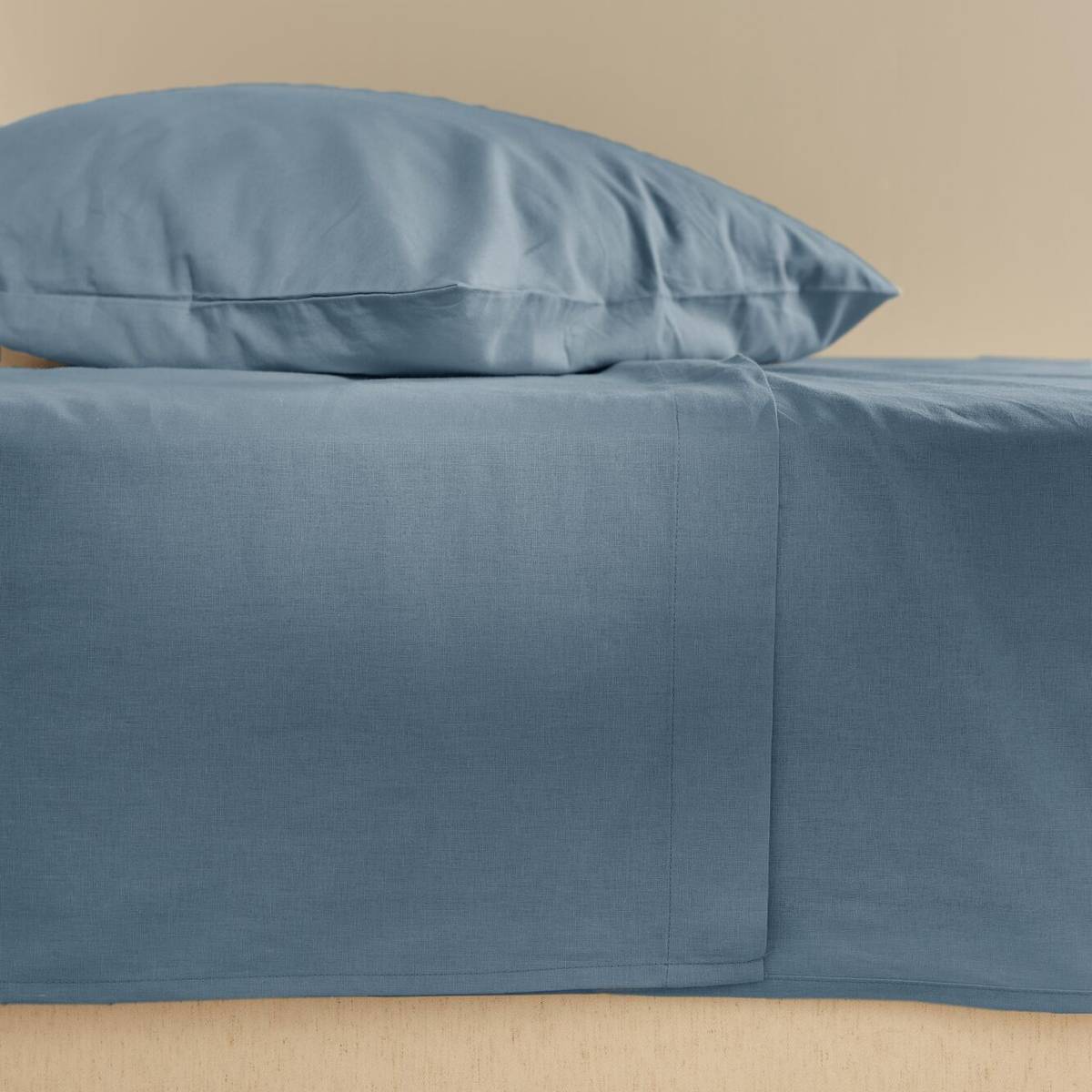 Drap plat coton lin Valentine Drap plat coton lin Valentine