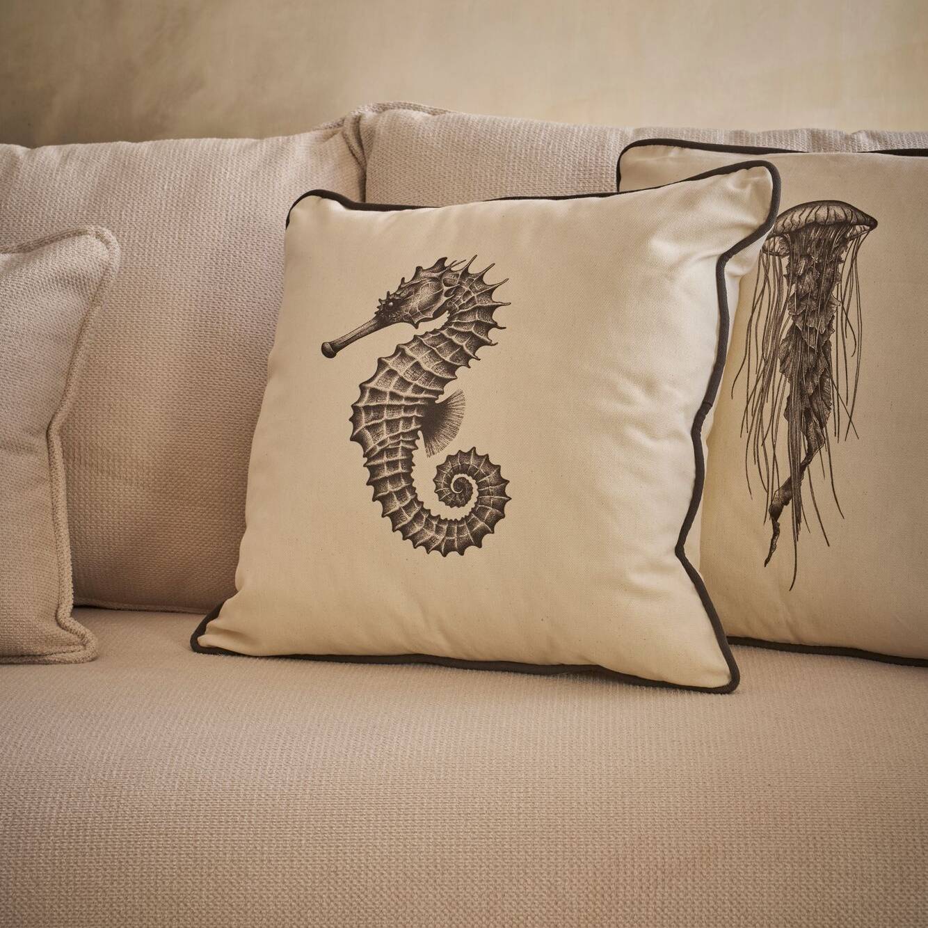 Coussin coton Hippocampe