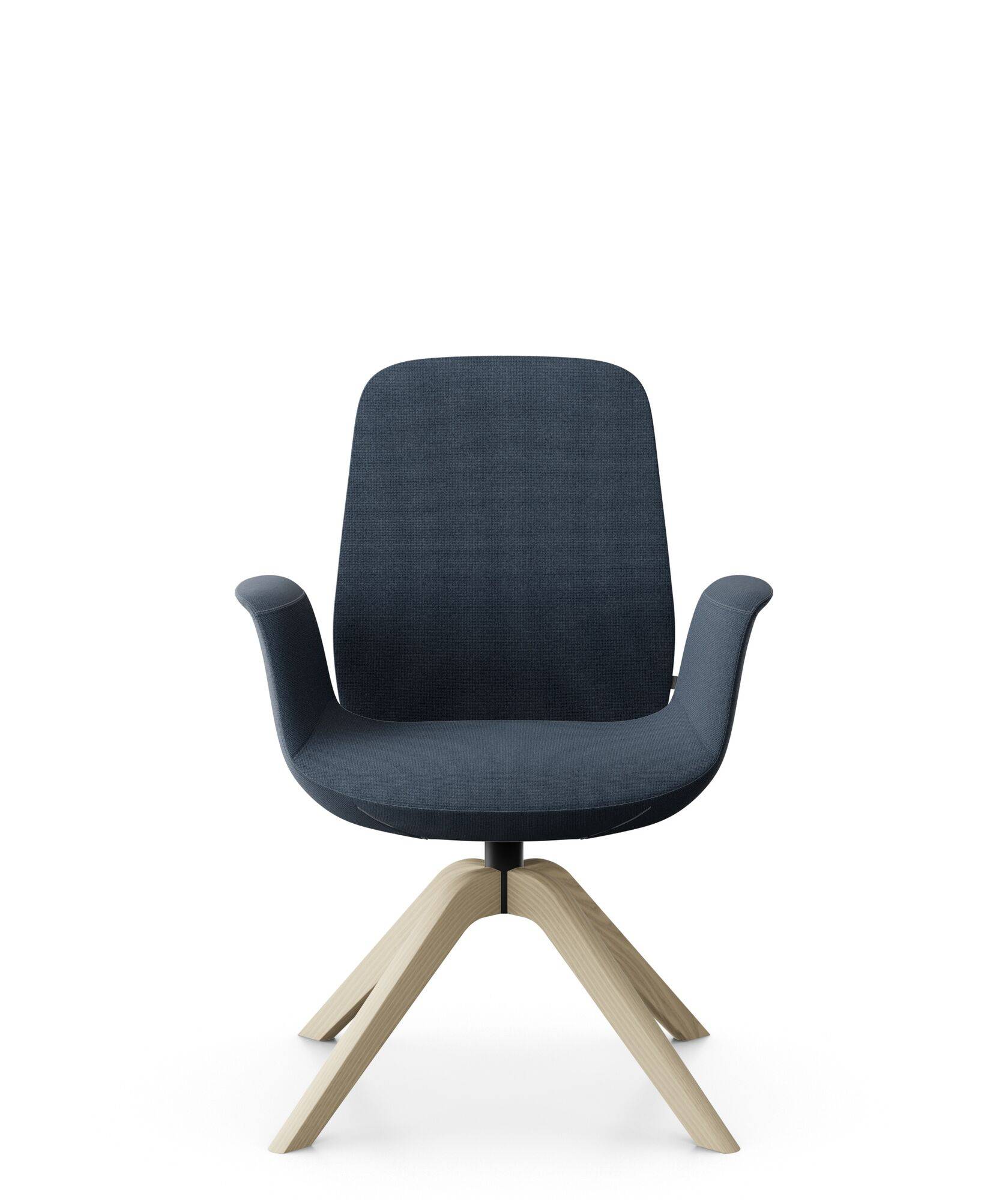 Fauteuil de bureau à dossier inclinable pieds bois Ellie Pro 20HW