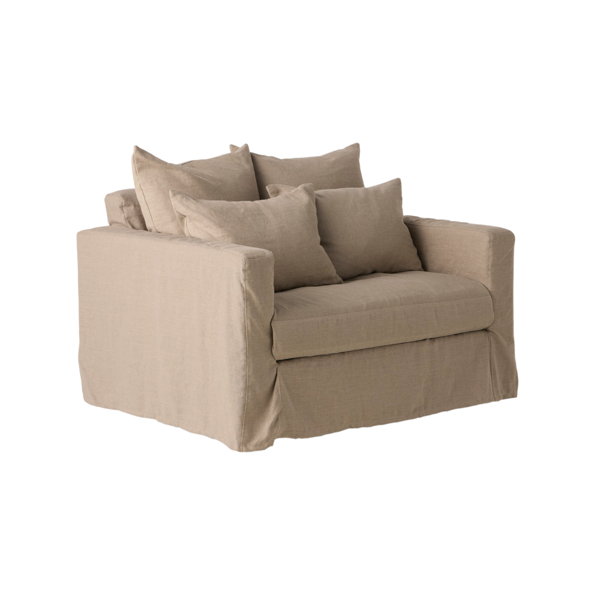 Fauteuil XL lin déhoussable Moëze