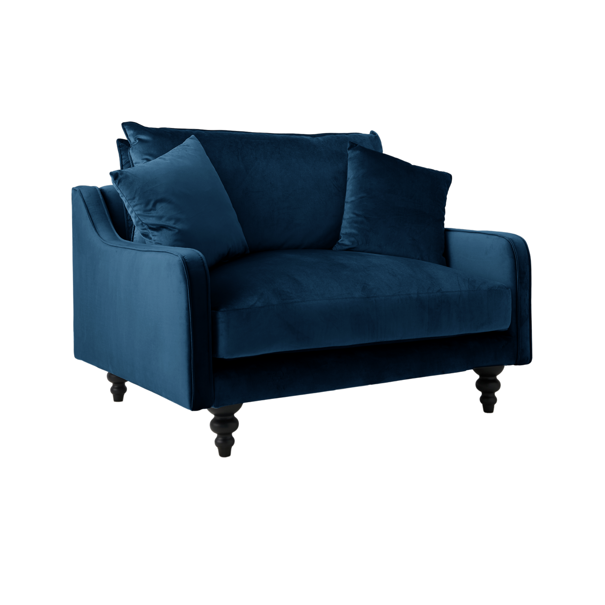 Fauteuil velours Orso XL