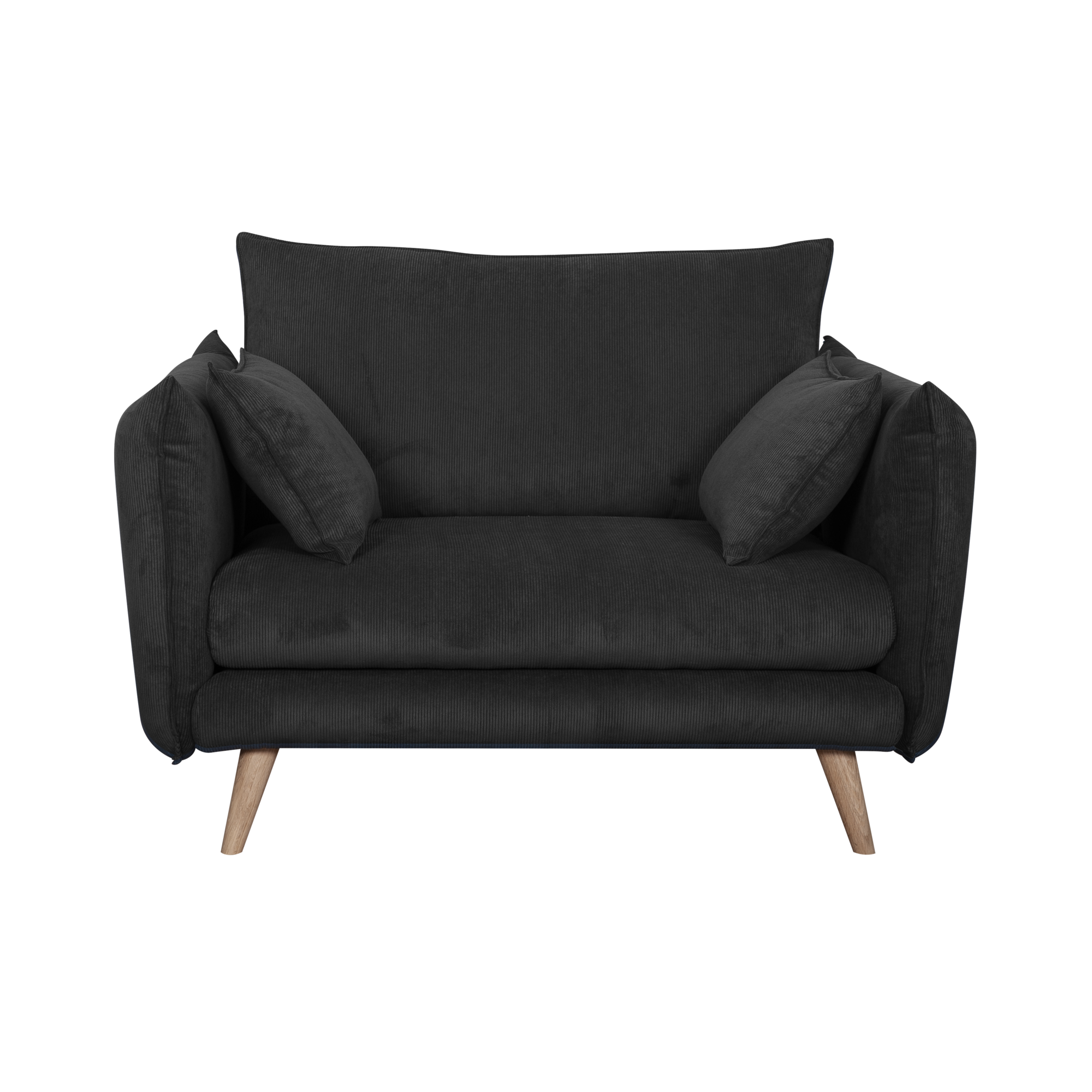 Fauteuil XXL velours côtelé Orion CAMIF