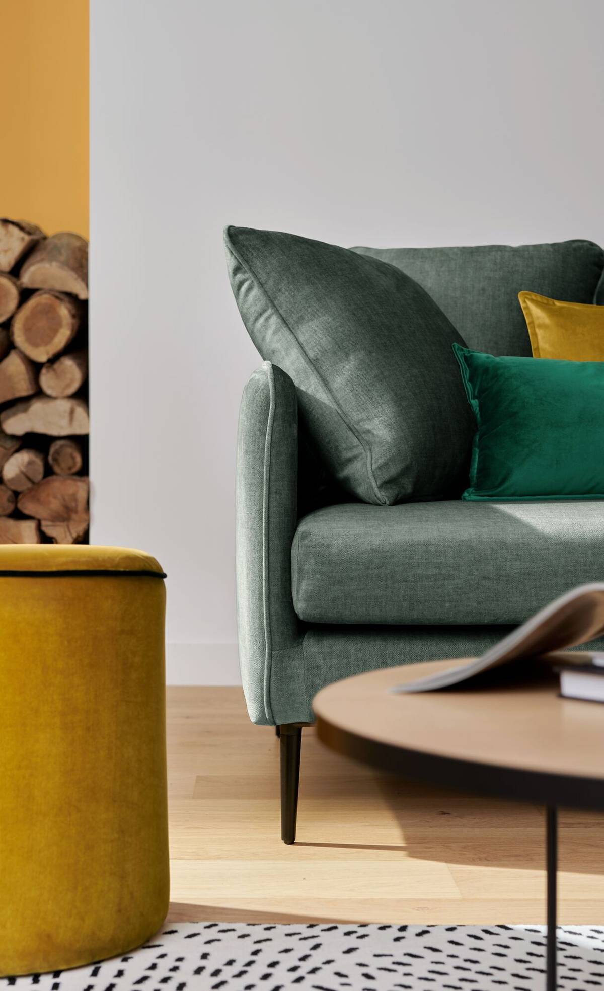 Canapé velours Olympe Canapé velours Olympe