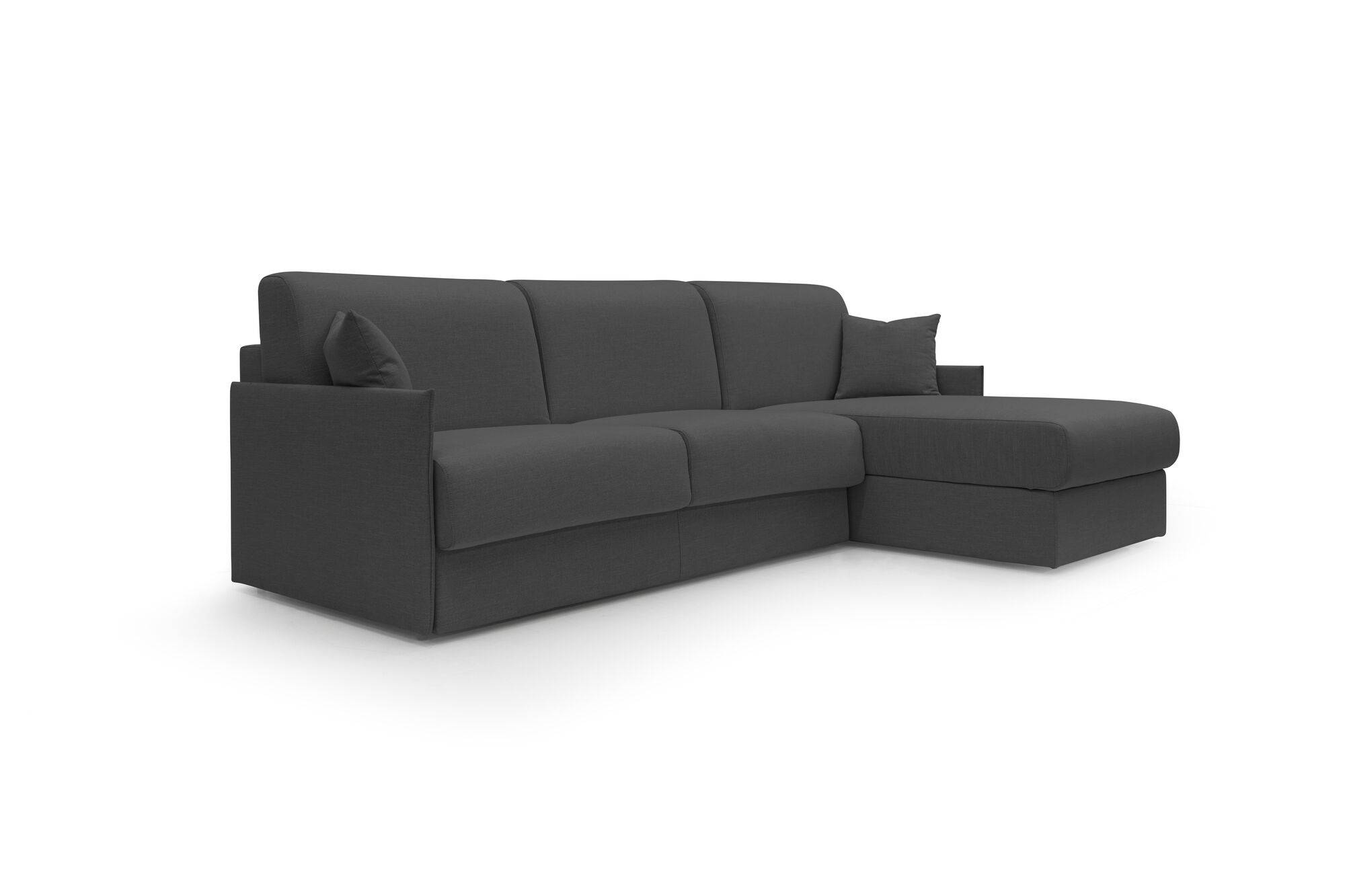 Canapé d'angle convertible et réversible tissu recyclé déhoussable Arthur