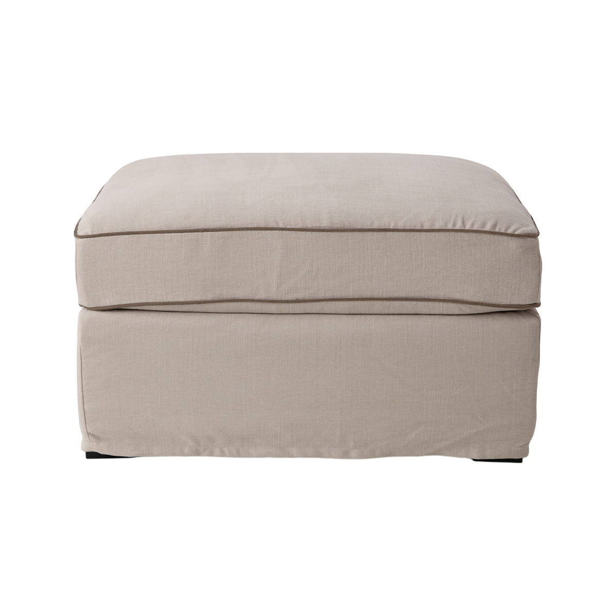 Pouf coton/lin déhoussable Margot Pouf coton/lin déhoussable Margot