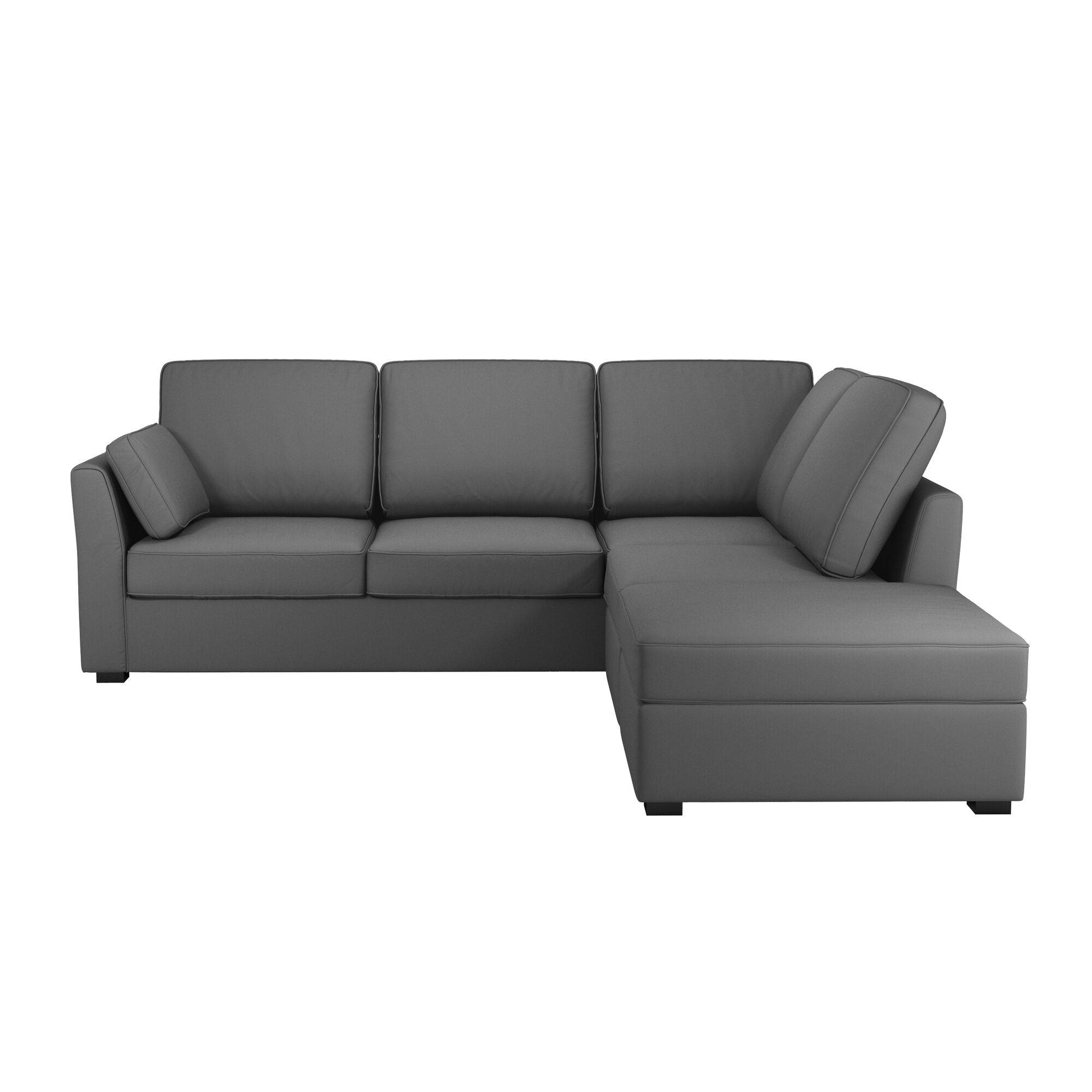 Canapé d'angle réversible tissu coton déhoussable Marbella