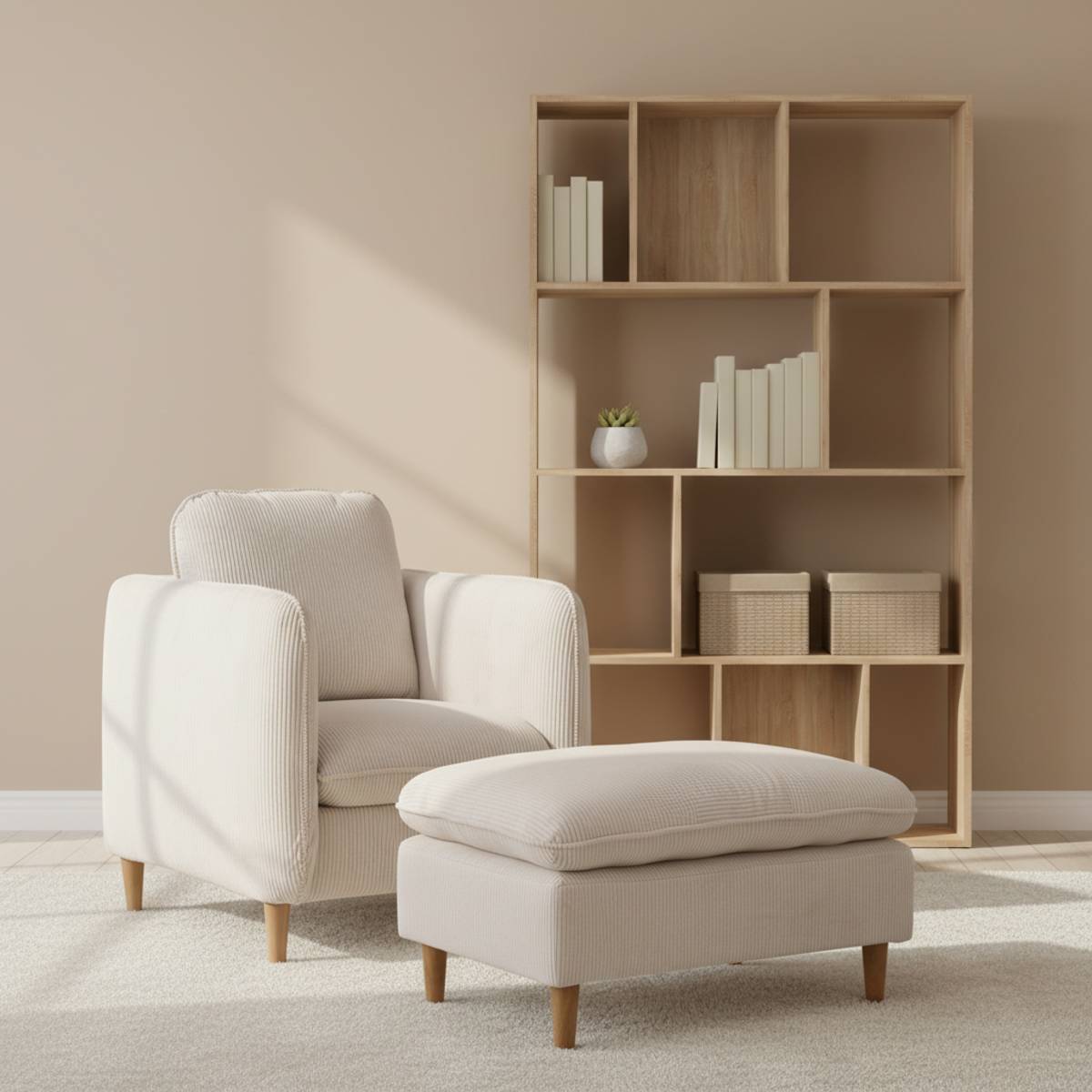 Fauteuil velours côtelé Portimo Fauteuil velours côtelé Portimo