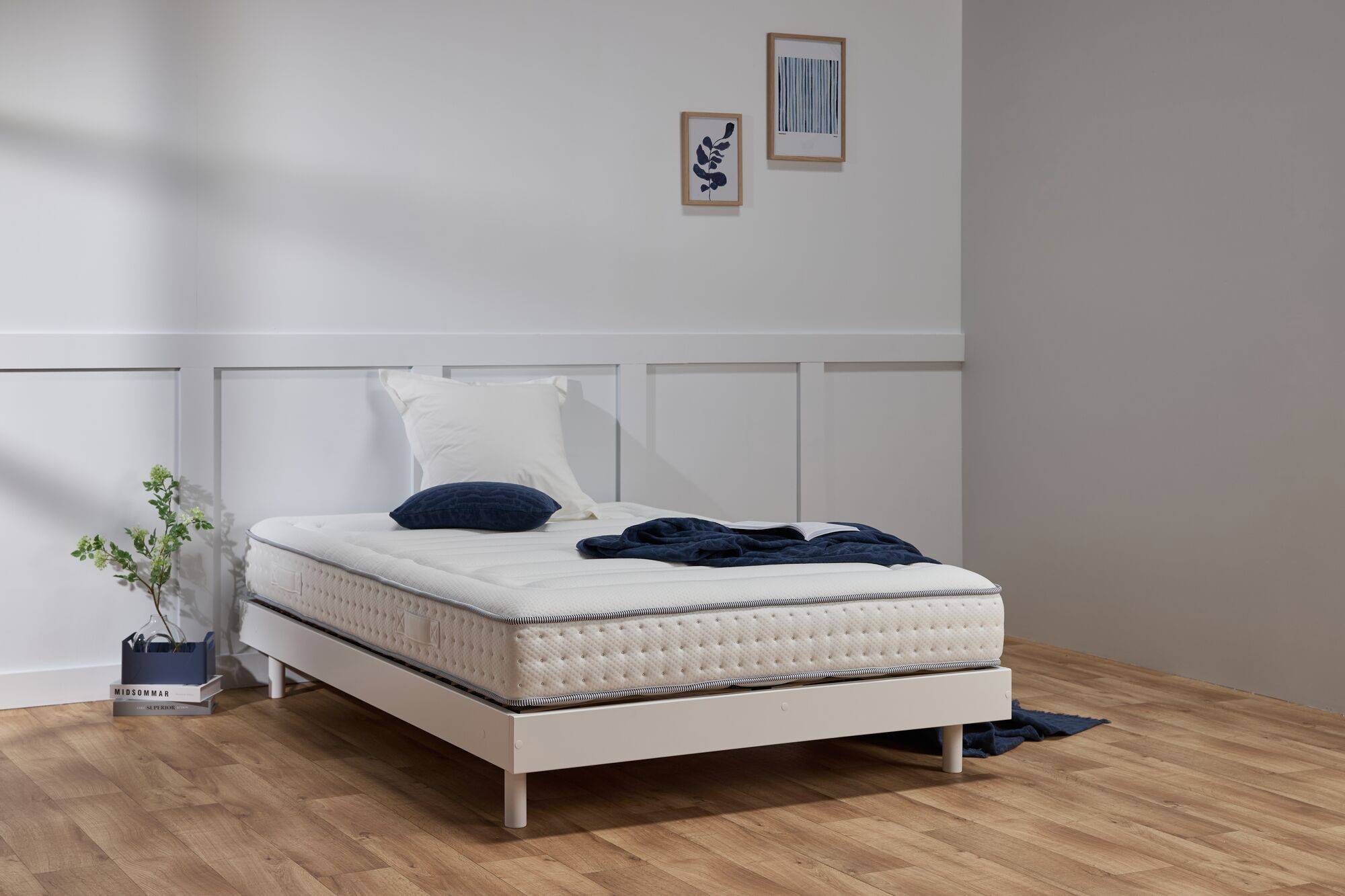 Matelas mémoire de forme et mousse haute densité épaisseur 22cm Ernest