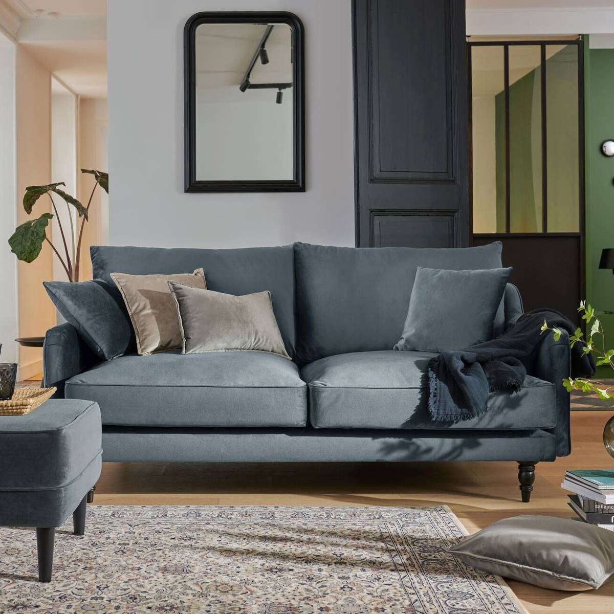 Canapé velours Olie Canapé velours Olie