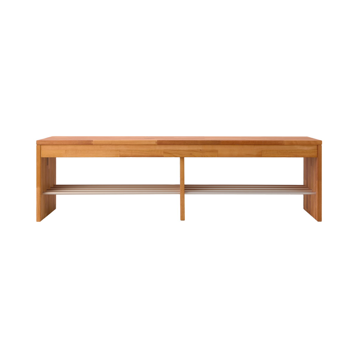Banc à chaussures bois massif 3 places Cyriel Banc à chaussures bois massif 3 places Cyriel