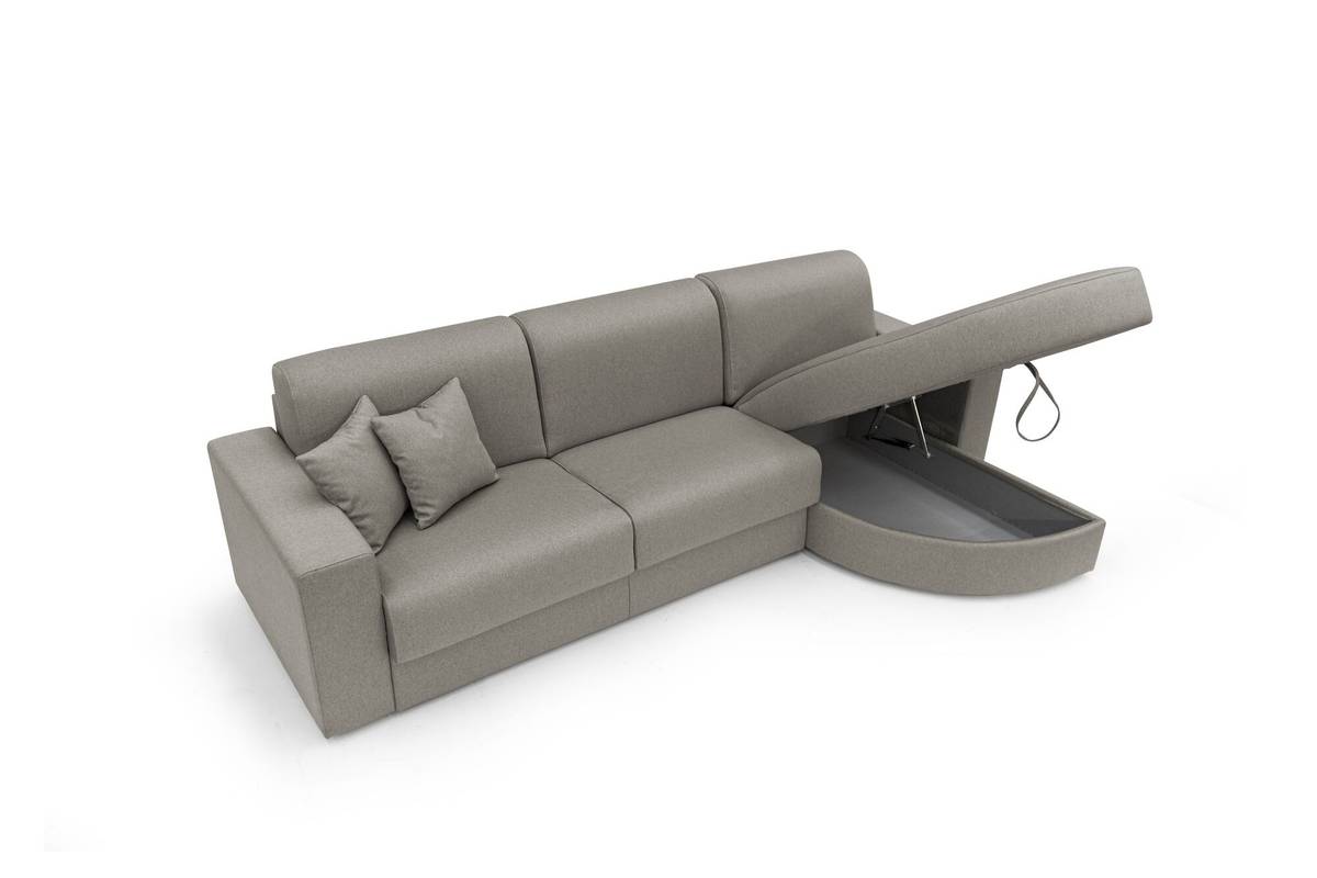 Canapé d'angle convertible tissu déhoussable Aubin Canapé d'angle convertible tissu déhoussable Aubin
