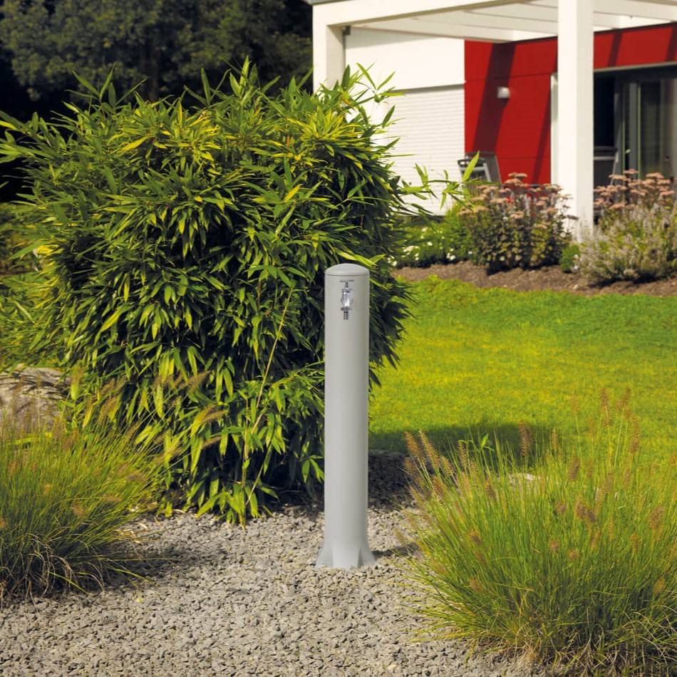 Fontaine de jardin grise hauteur 90cm, Rondo - Image 1