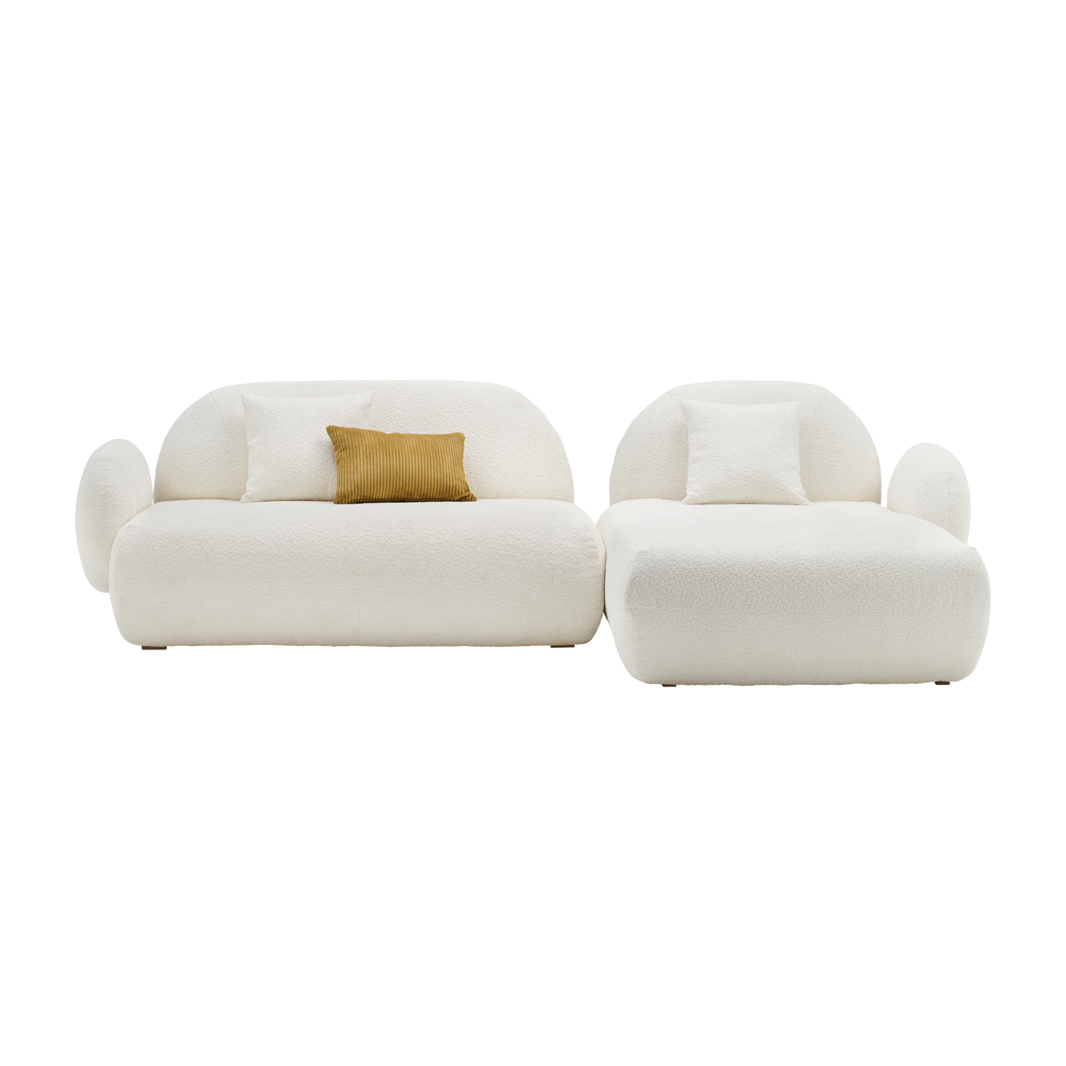 Canapé d'angle bouclette Oméga Canapé d'angle bouclette Oméga