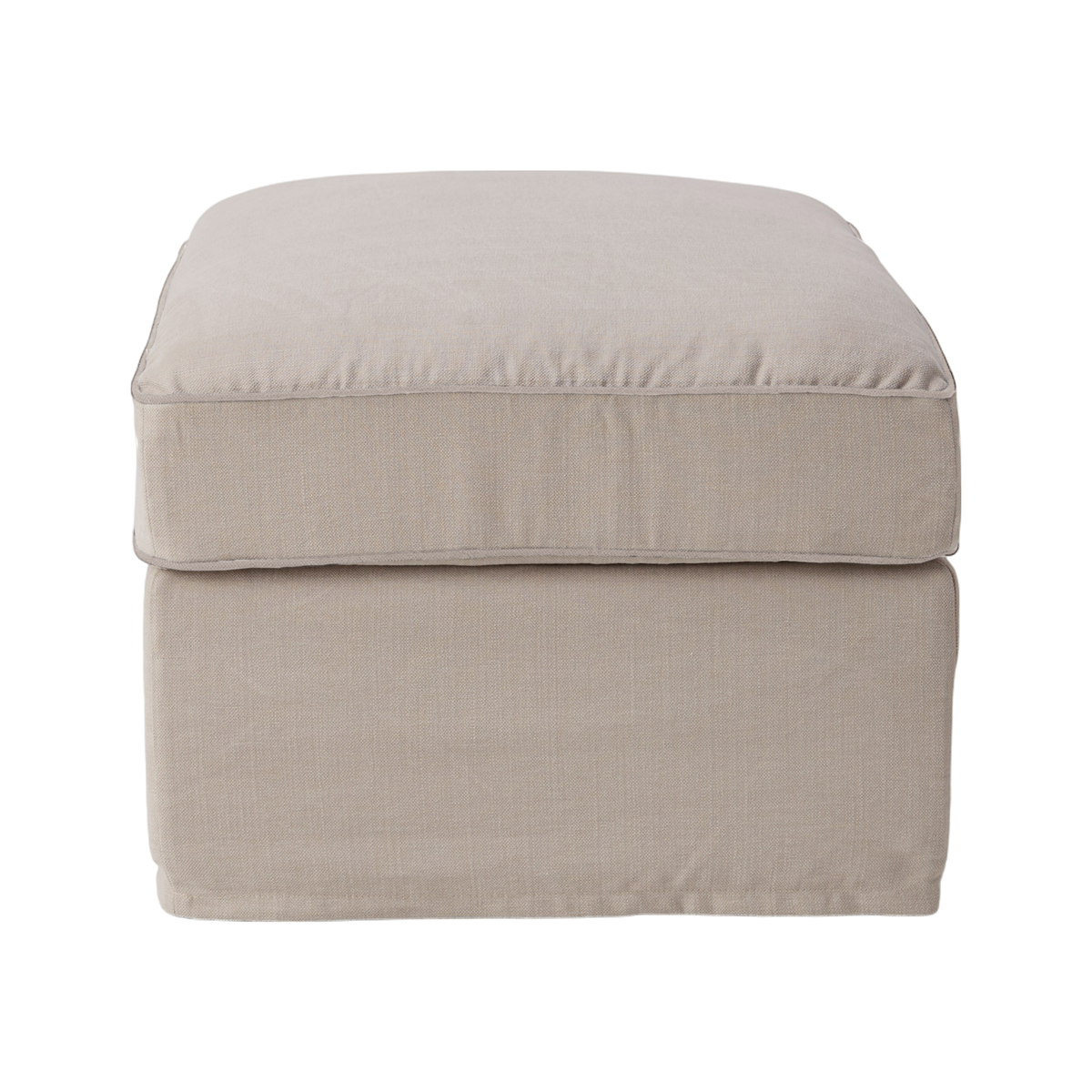 Pouf coton/lin déhoussable Margot Pouf coton/lin déhoussable Margot