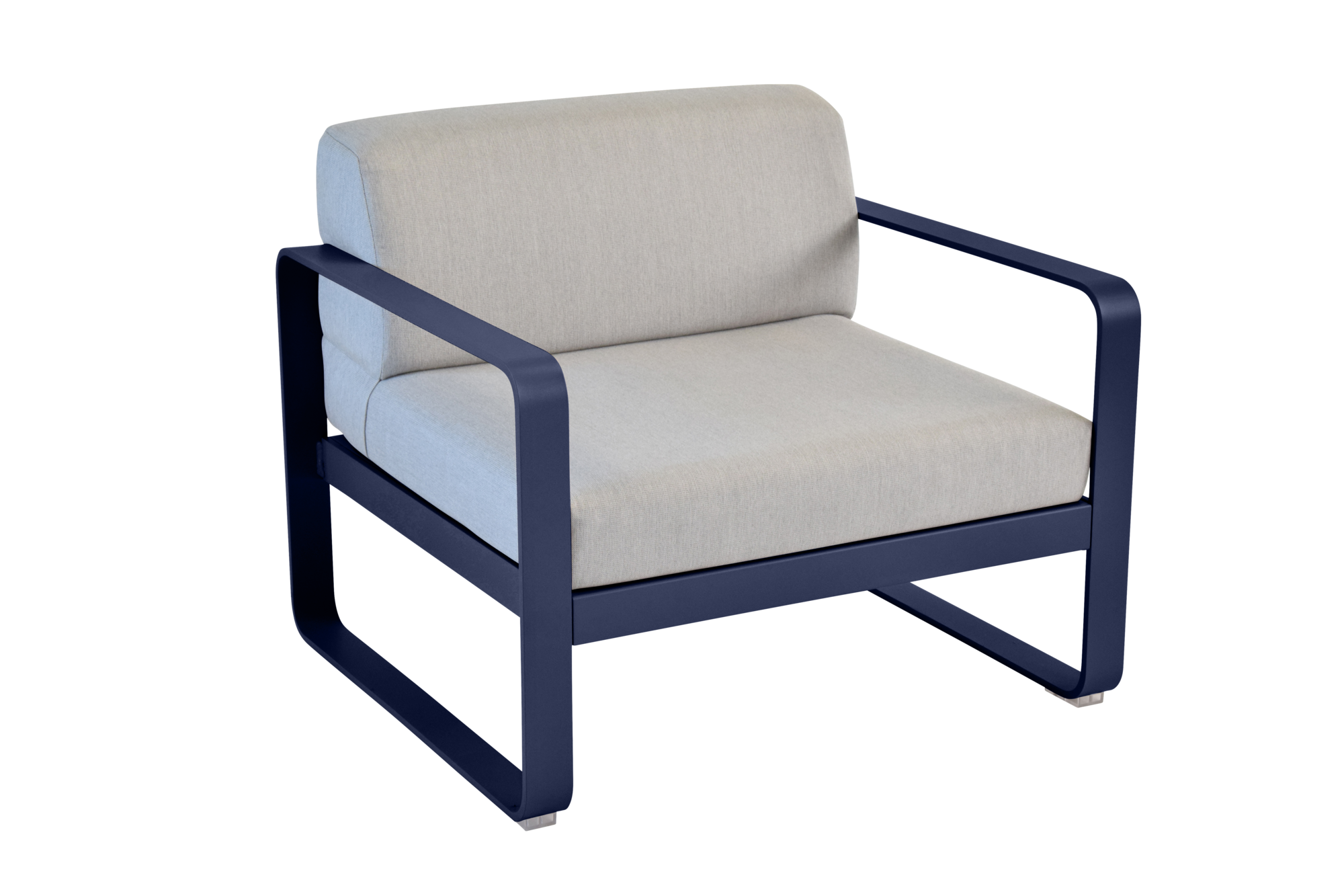 Fauteuil Bellevie Gris Flanelle en Aluminium