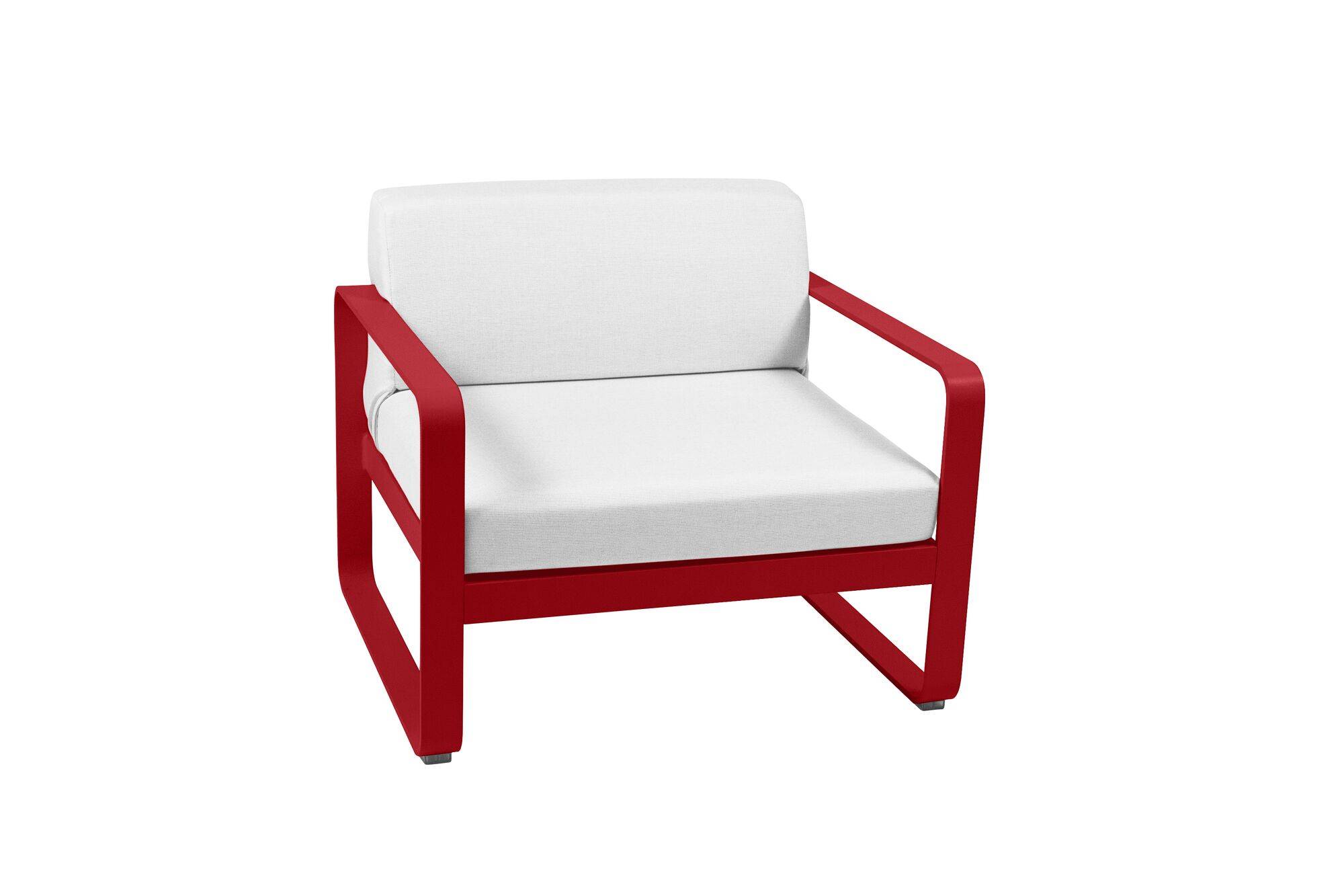 Fauteuil Bellevie Blanc Grisé en Aluminium FERMOB