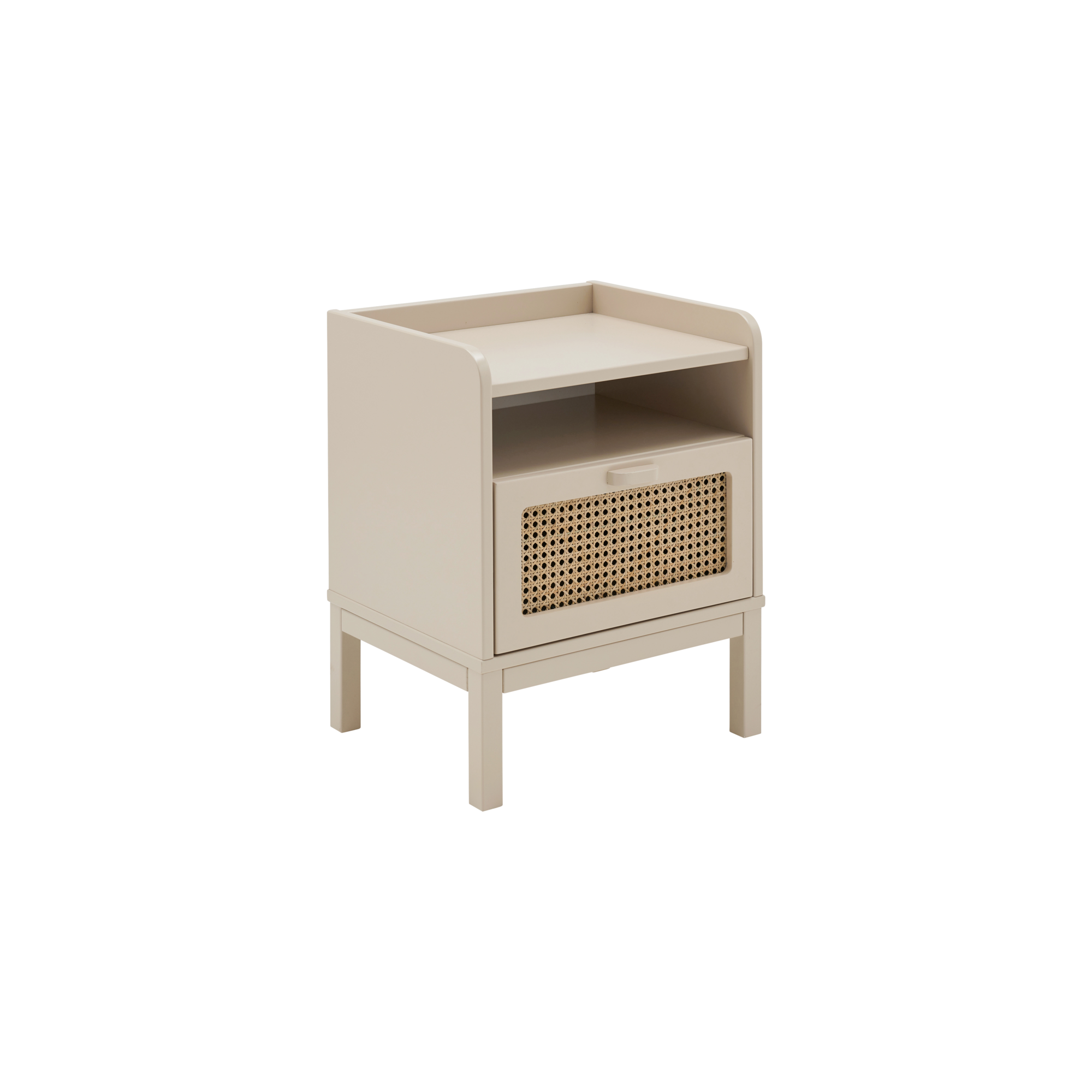 Le chevet Sam complète avec élégance votre chambre grâce à son alliance harmonieuse de bois clair et de cannage tressé. Son design épuré et intemporel s'adapte à tous les styles d'intérieur, apportant une touche naturelle et raffinée.Doté d'un tiroir pratique, il offre un espace de rangement discret pour vos essentiels du quotidien. Son plateau accueillera aisément une lampe, un livre ou tout autre objet décoratif.Avec ses détails en cannage finement travaillé, ce chevet allie charme artisanal et fonctionnalité, s'intégrant parfaitement au reste de la collection Sam pour une ambiance douce et chaleureuse.