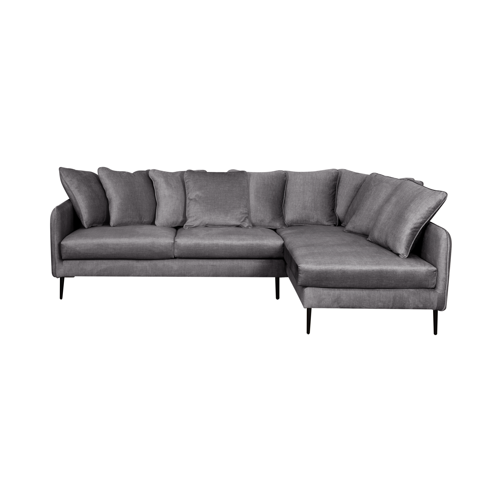 Canapé d'angle velours Olympe