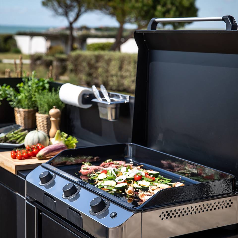 Couvercle Plancha Fusion 75 en Acier Noir - Image 1