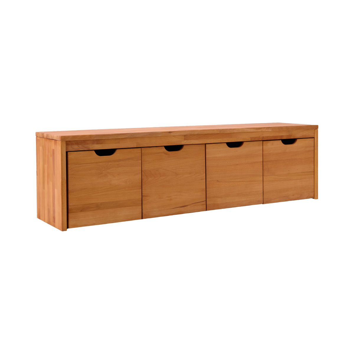 Banc bois massif 4 cubes de rangement Cyriel Banc bois massif 4 cubes de rangement Cyriel