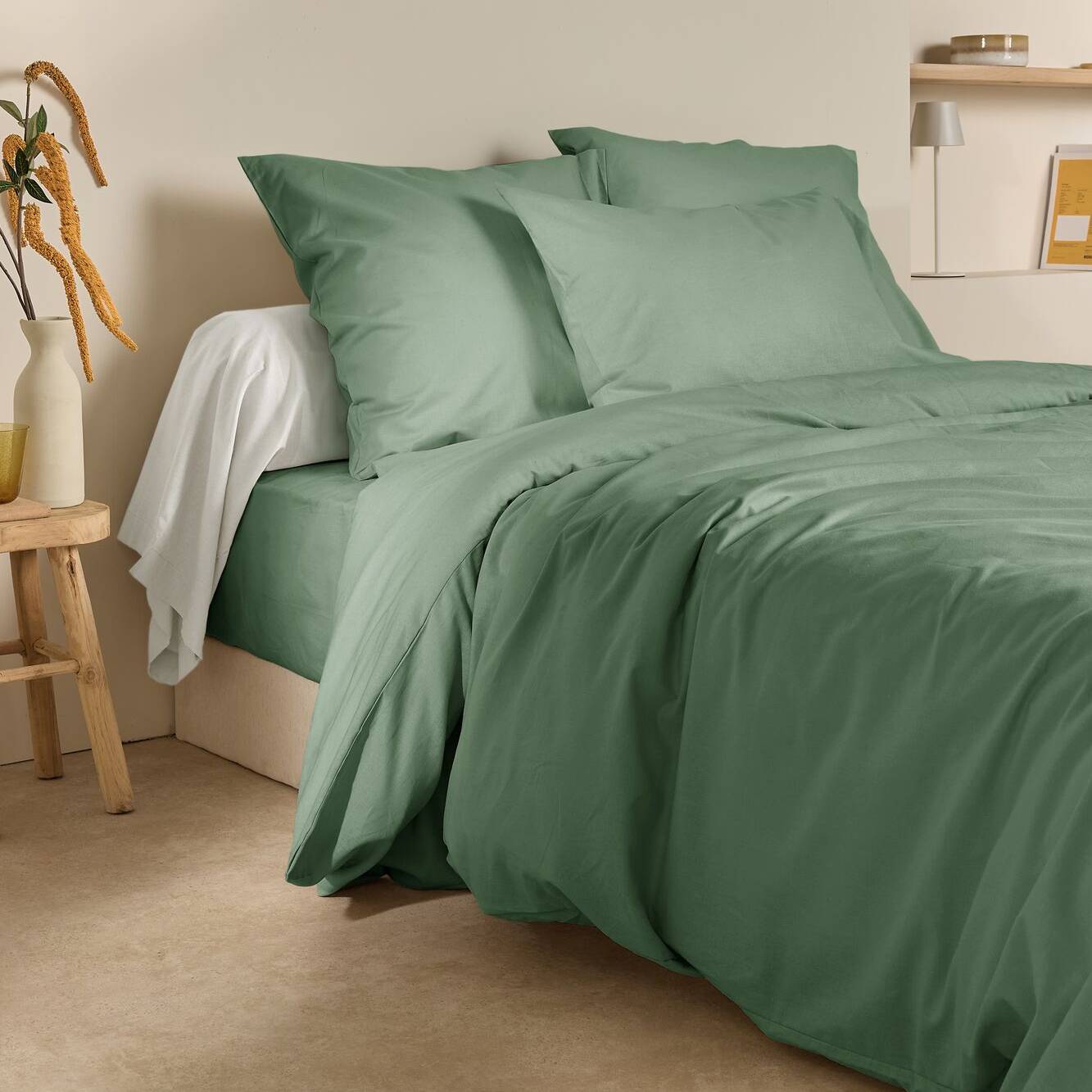 Drap housse coton lin Valentine