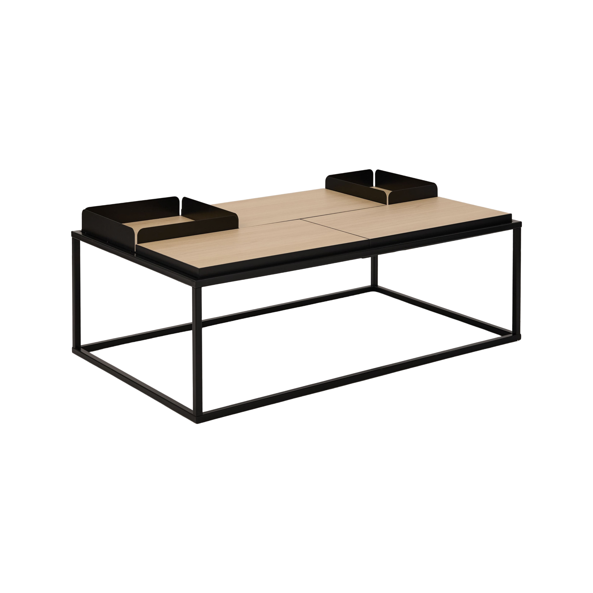 Table basse rectangulaire 5 plateaux  Taline