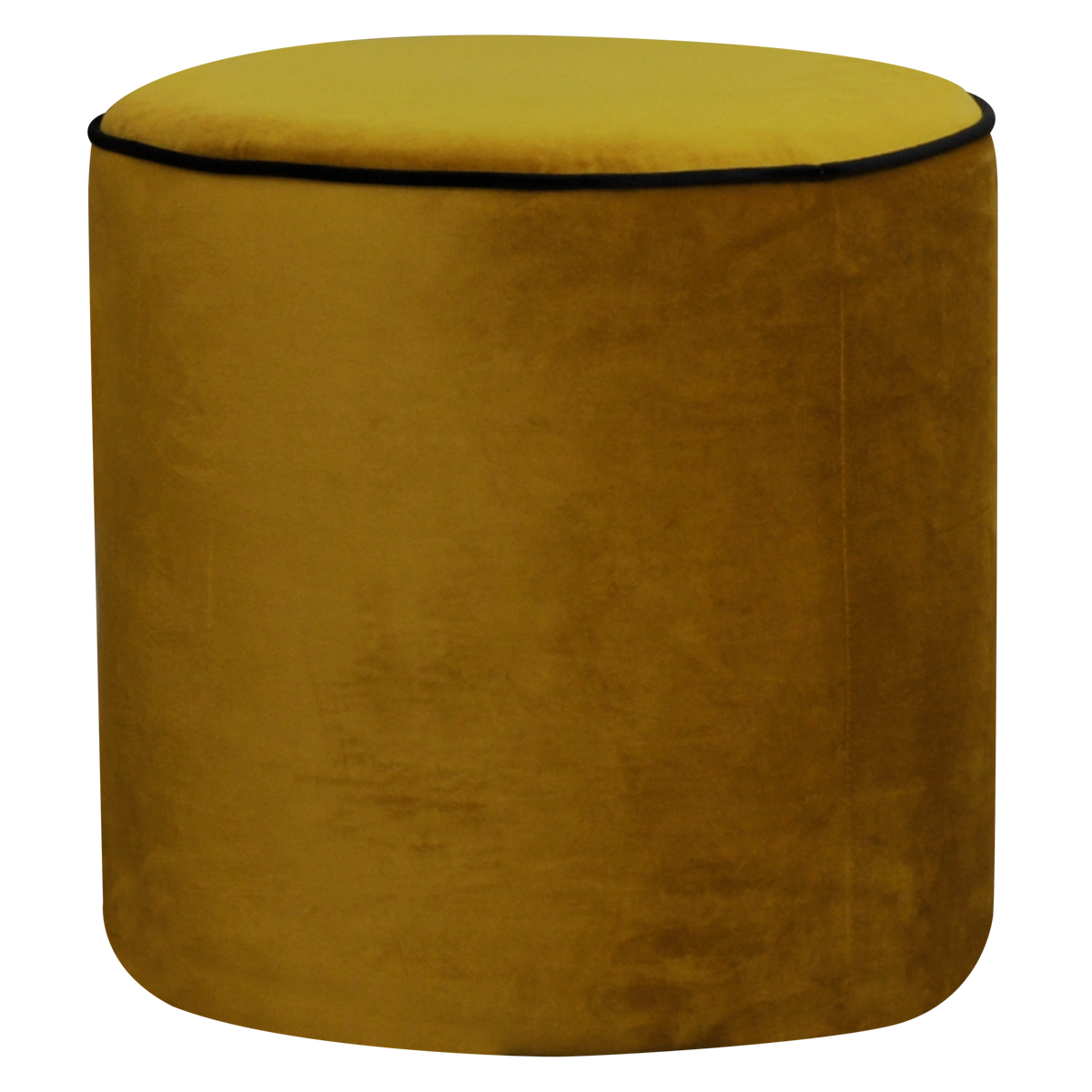 Pouf rond tissu velours Léo Pouf rond tissu velours Léo