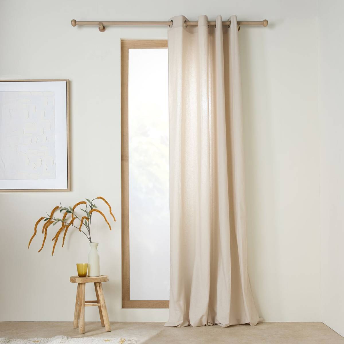 Rideau coton lin Valentine Rideau coton lin Valentine