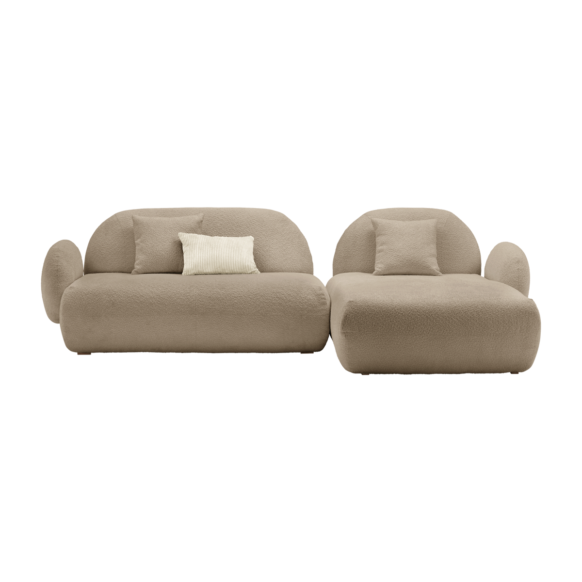 Canapé d'angle bouclette Oméga Canapé d'angle bouclette Oméga