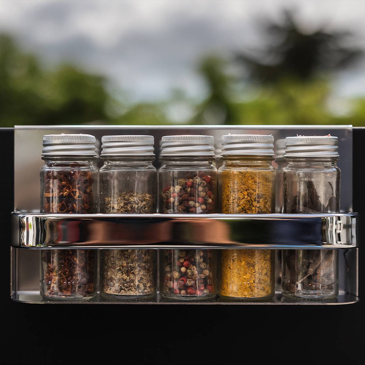 Kit 4 Accessoires pour Cuisine d'Extérieur Modulo en Inox Kit 4 Accessoires pour Cuisine d'Extérieur Modulo en Inox