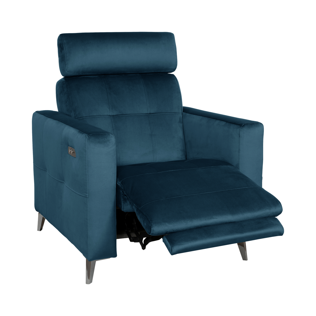 Fauteuil relax électrique velours Cheverny Fauteuil relax électrique velours Cheverny