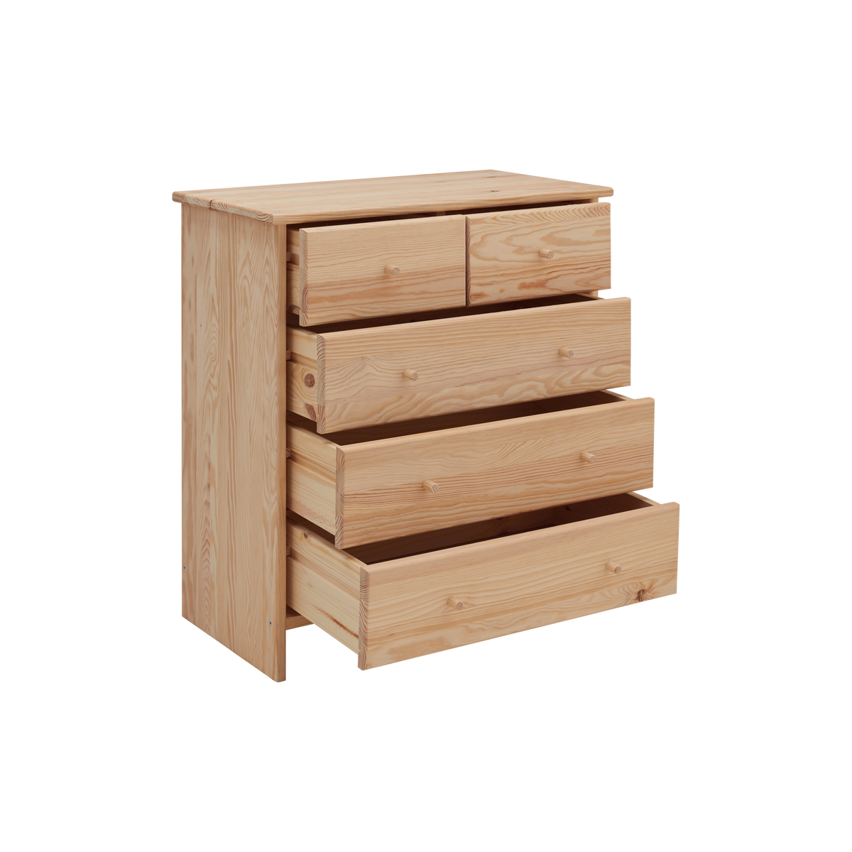 Commode bois massif 5 tiroirs Iris Commode bois massif 5 tiroirs Iris