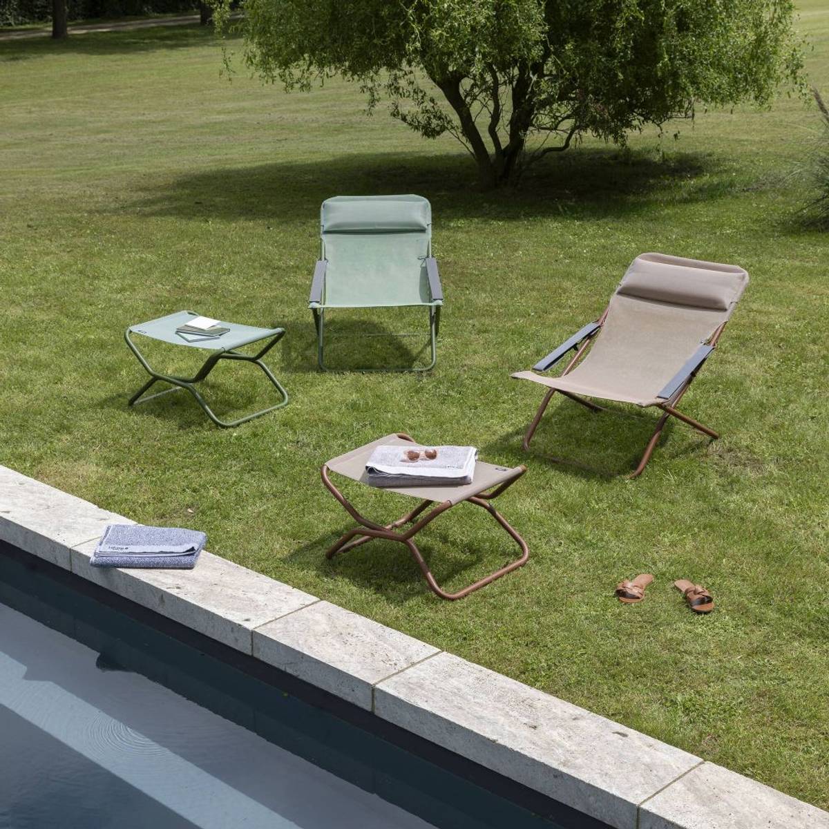 Repose-pieds Pliant Next Colorblock Repose-pieds Pliant Next Colorblock