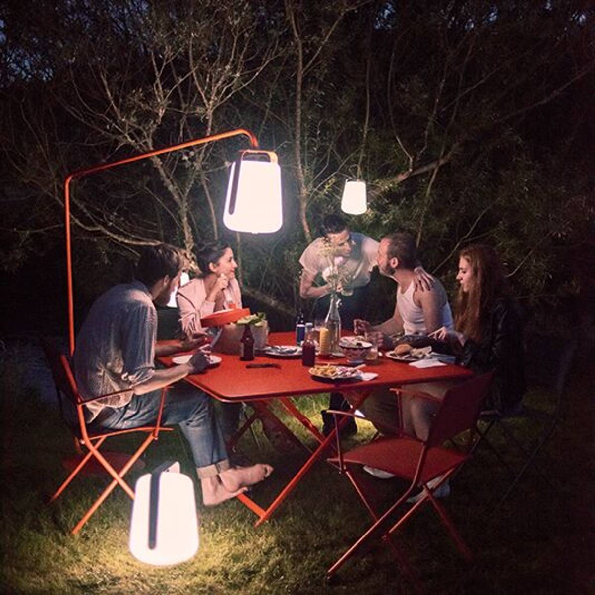 Lot de 2 Chaises Pliantes Plein Air en Acier Lot de 2 Chaises Pliantes Plein Air en Acier