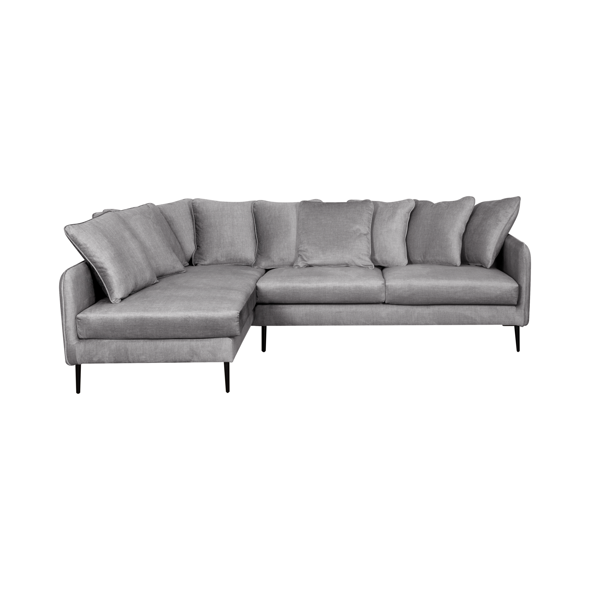 Canapé d'angle velours Olympe