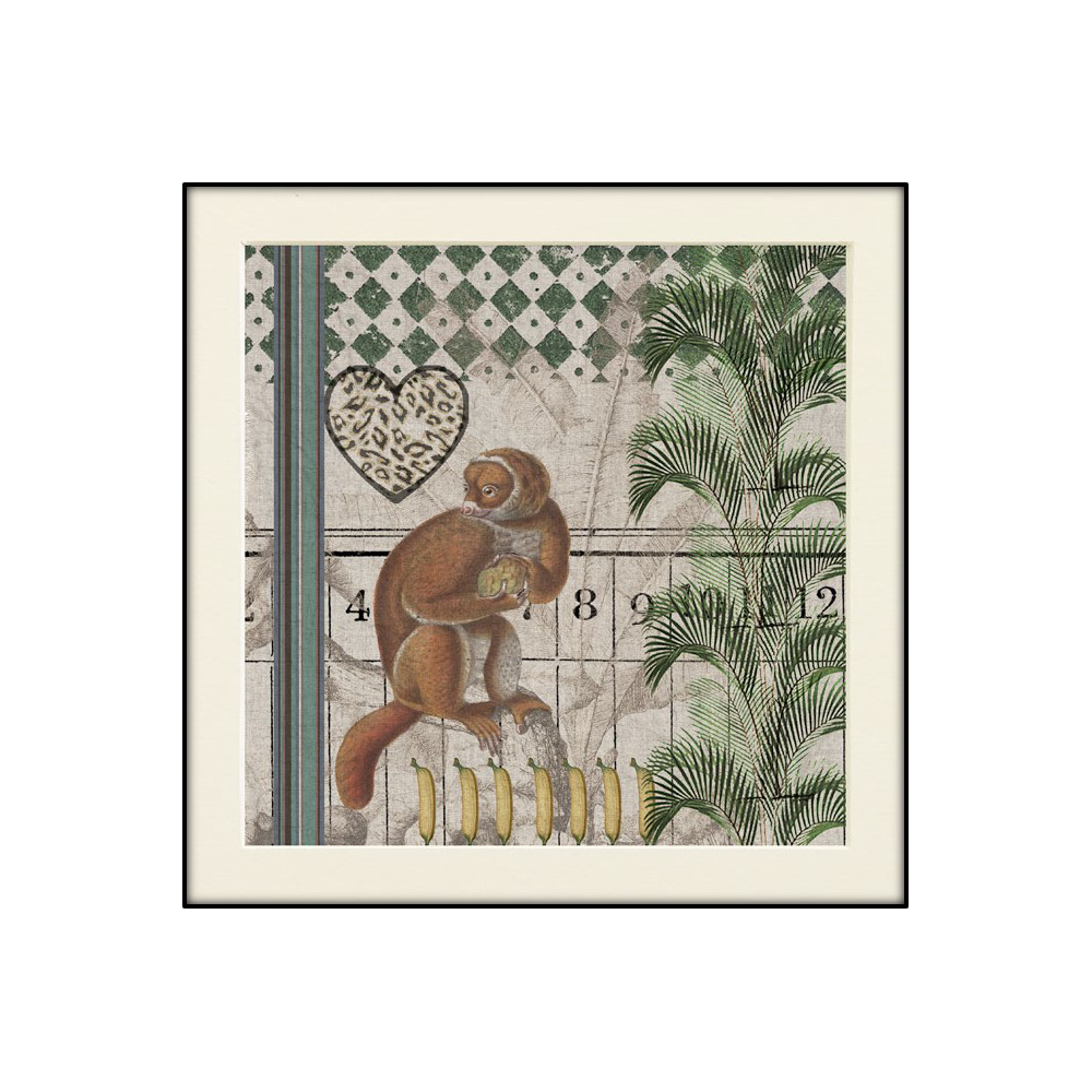 Tableau MC Jungle singe 60 x 60 cm