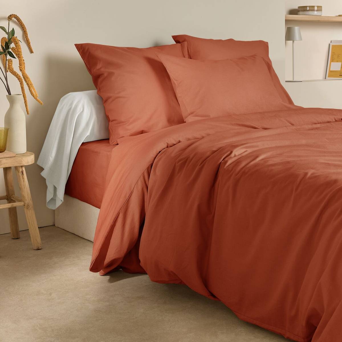 Housse de couette coton lin Valentine Housse de couette coton lin Valentine