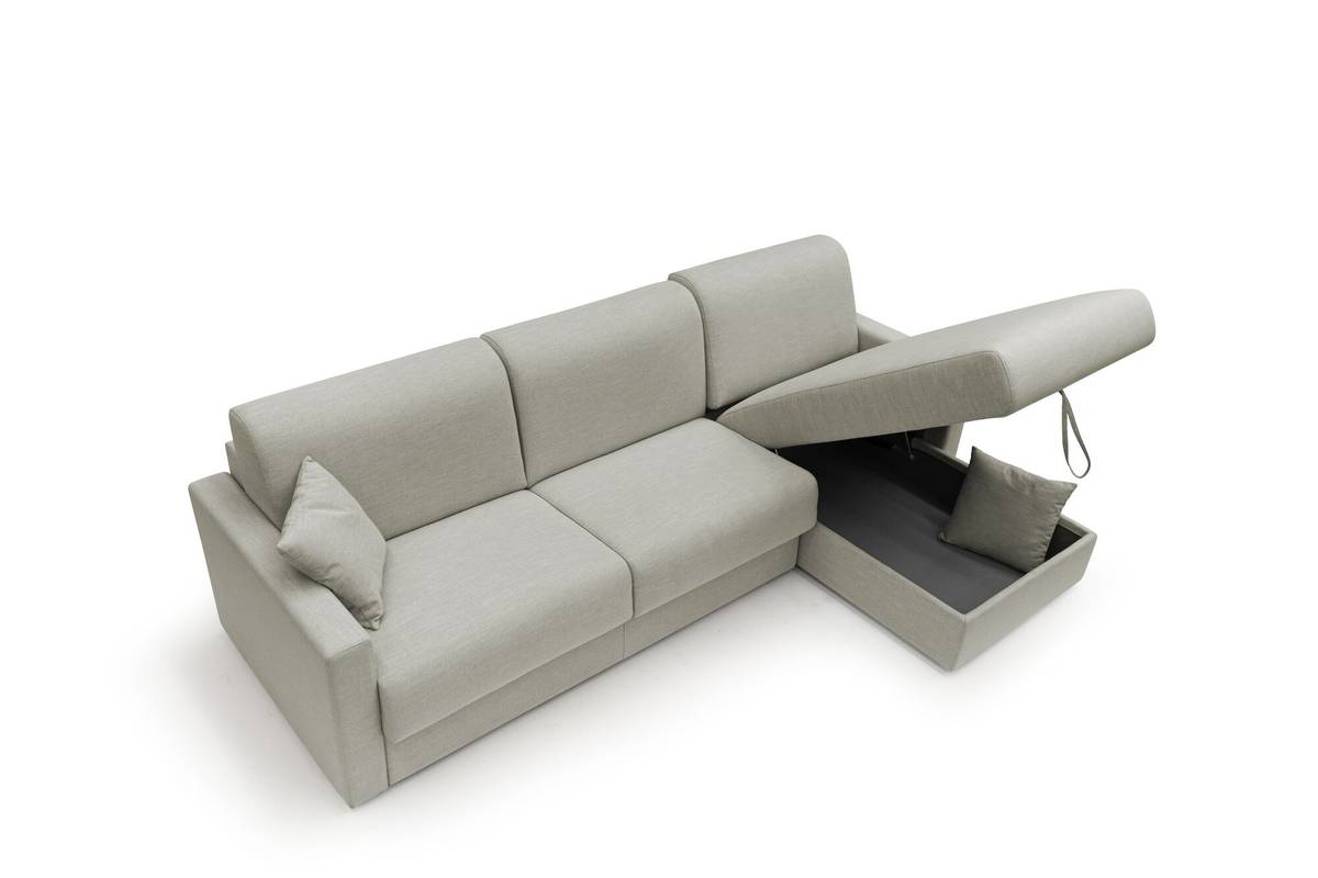 Canapé d'angle convertible et réversible tissu recyclé déhoussable Aubin Canapé d'angle convertible et réversible tissu recyclé déhoussable Aubin