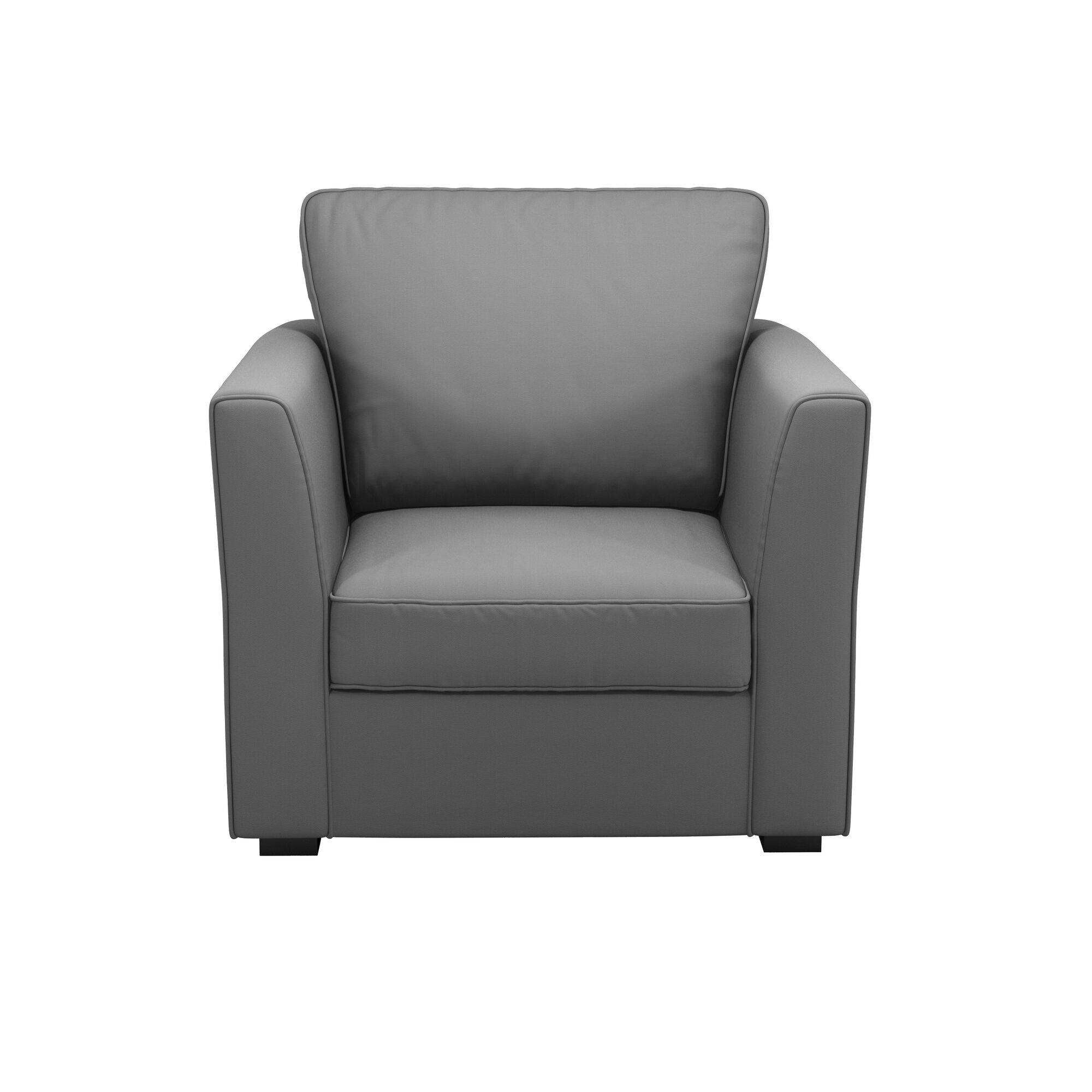 Fauteuil tissu coton déhoussable Marbella