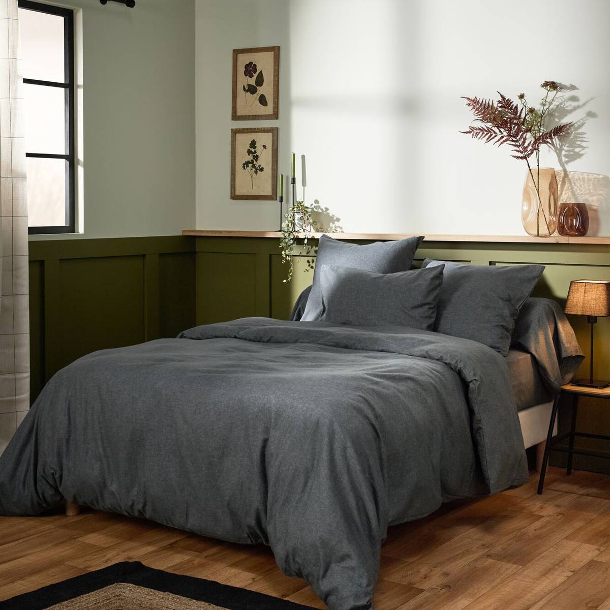 Housse de couette coton flanelle Livia Housse de couette coton flanelle Livia